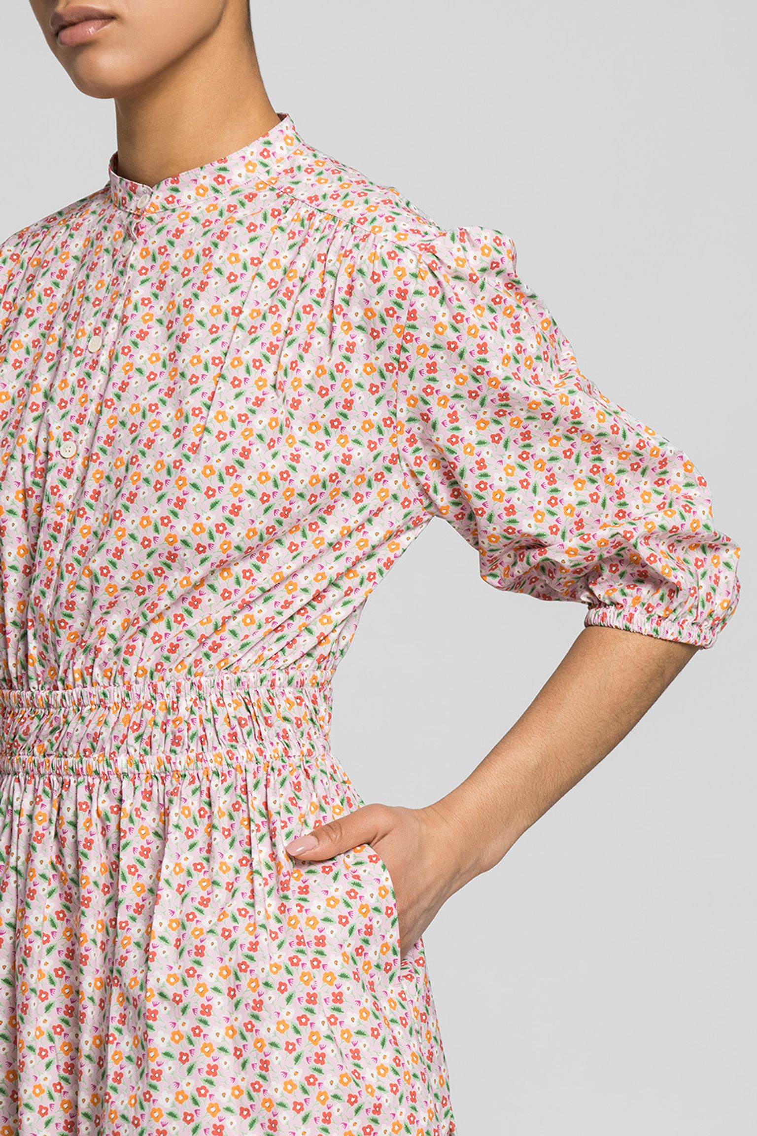Широкий выбор Платье   BAND COLLAR DRESS