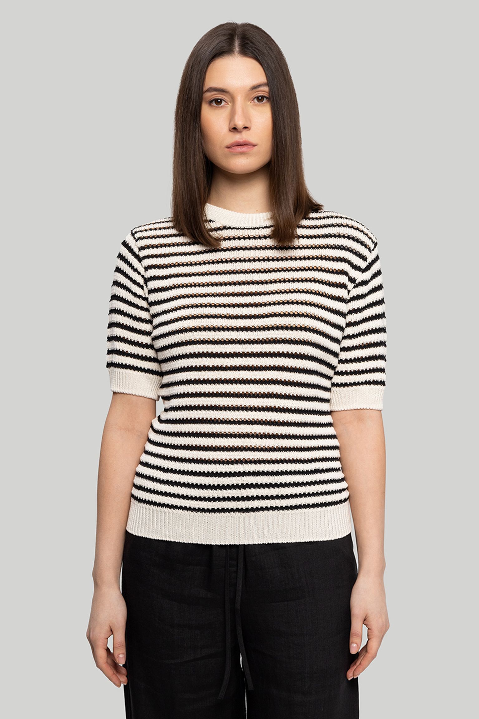 Светр   SUSTAINABLE PAPER STRIPE SWEATER