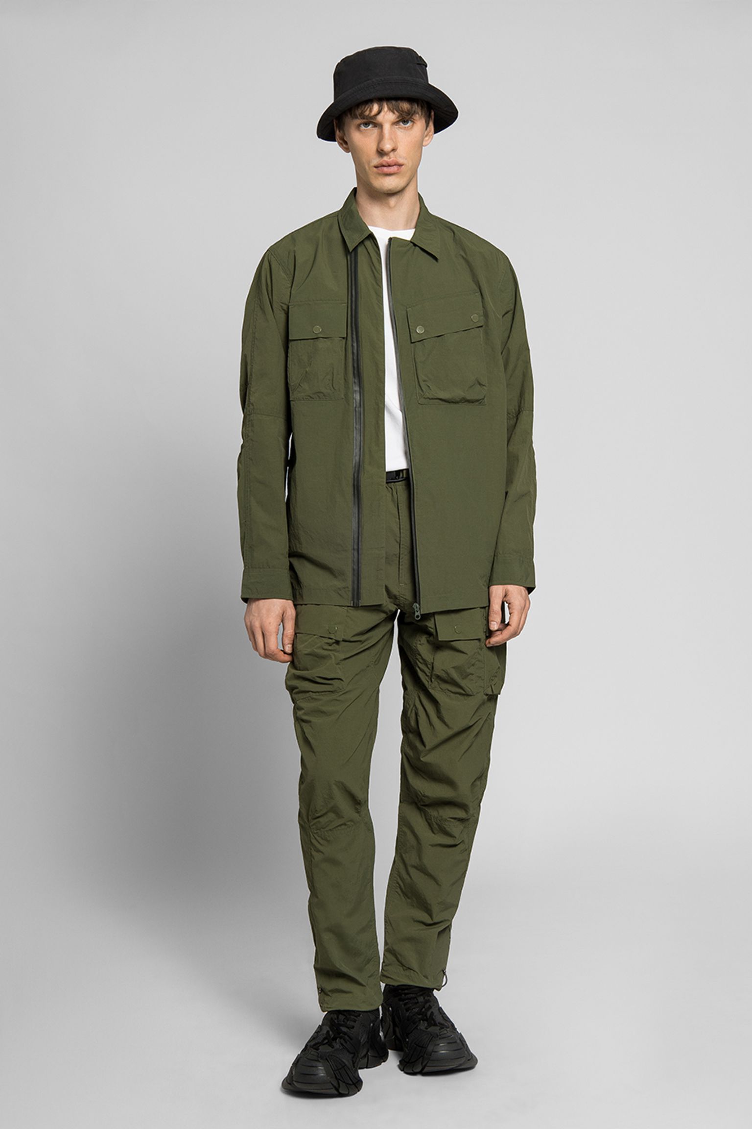 Овершот MAHARISHI Veg Dyed Tech Cargo Shirt с доставкой