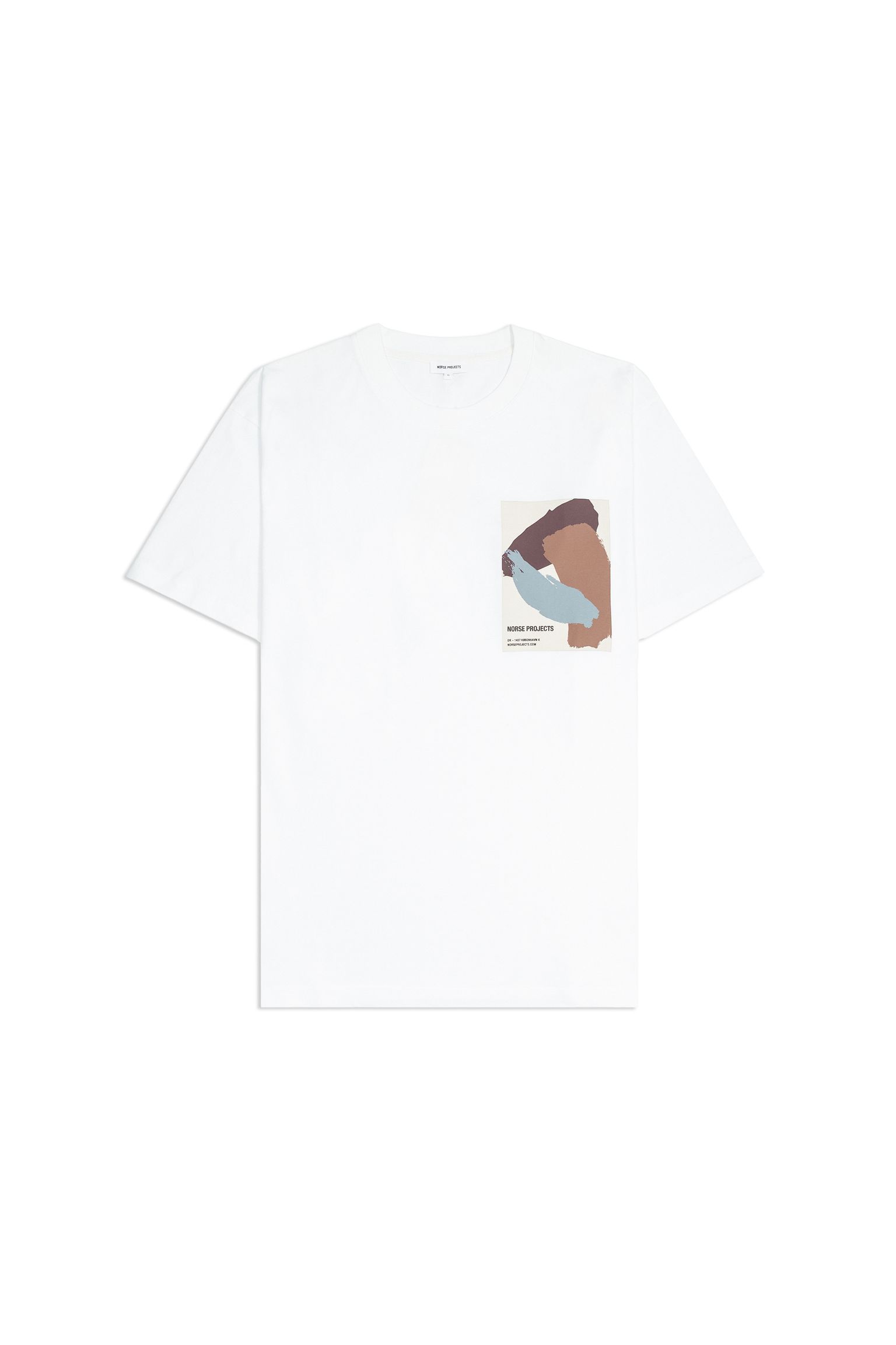 Футболка NORSE PROJECTS Simon Loose Brush Stroke Print T-Shirt купить