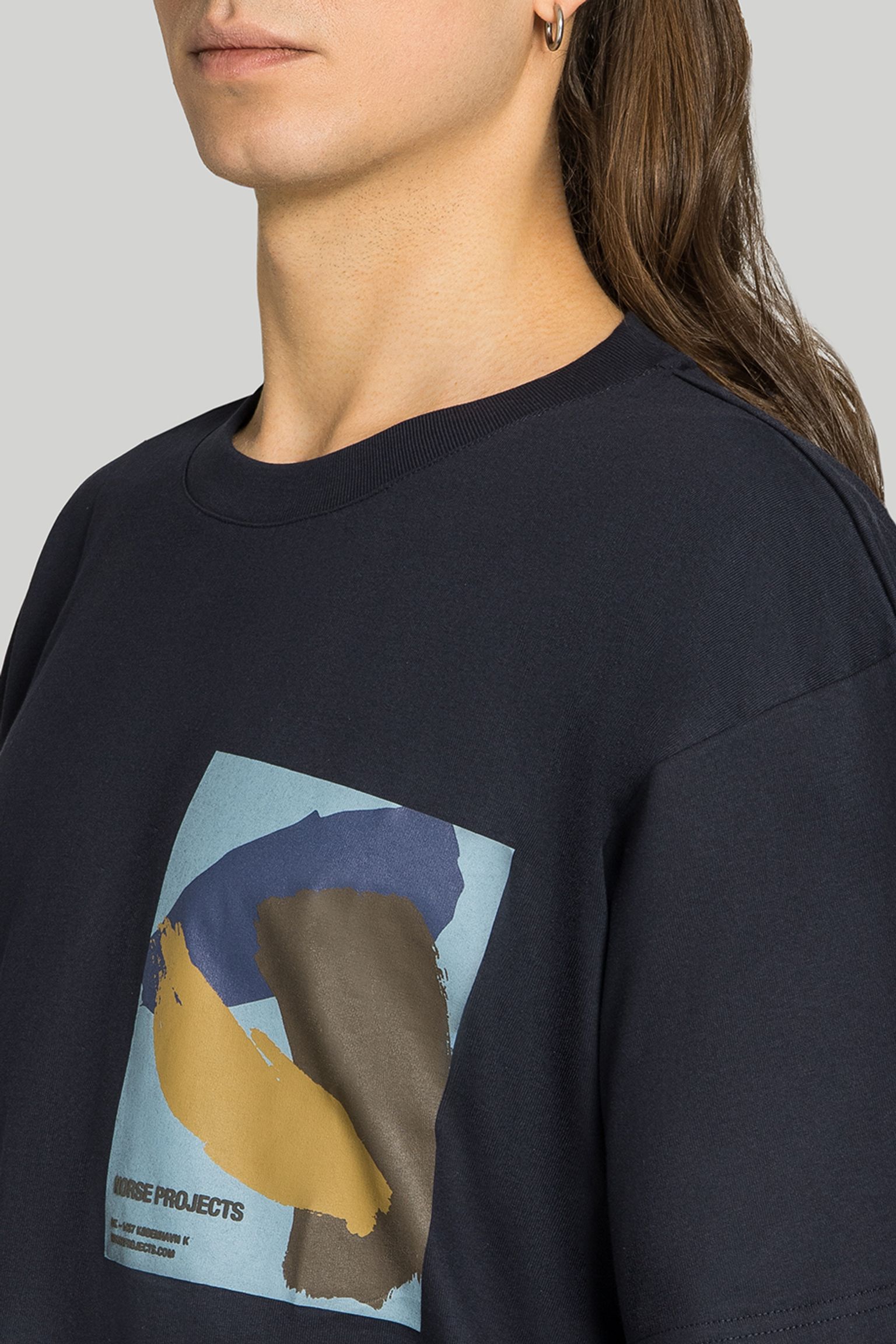 Футболка NORSE PROJECTS Simon Loose Brush Stroke Print T-Shirt