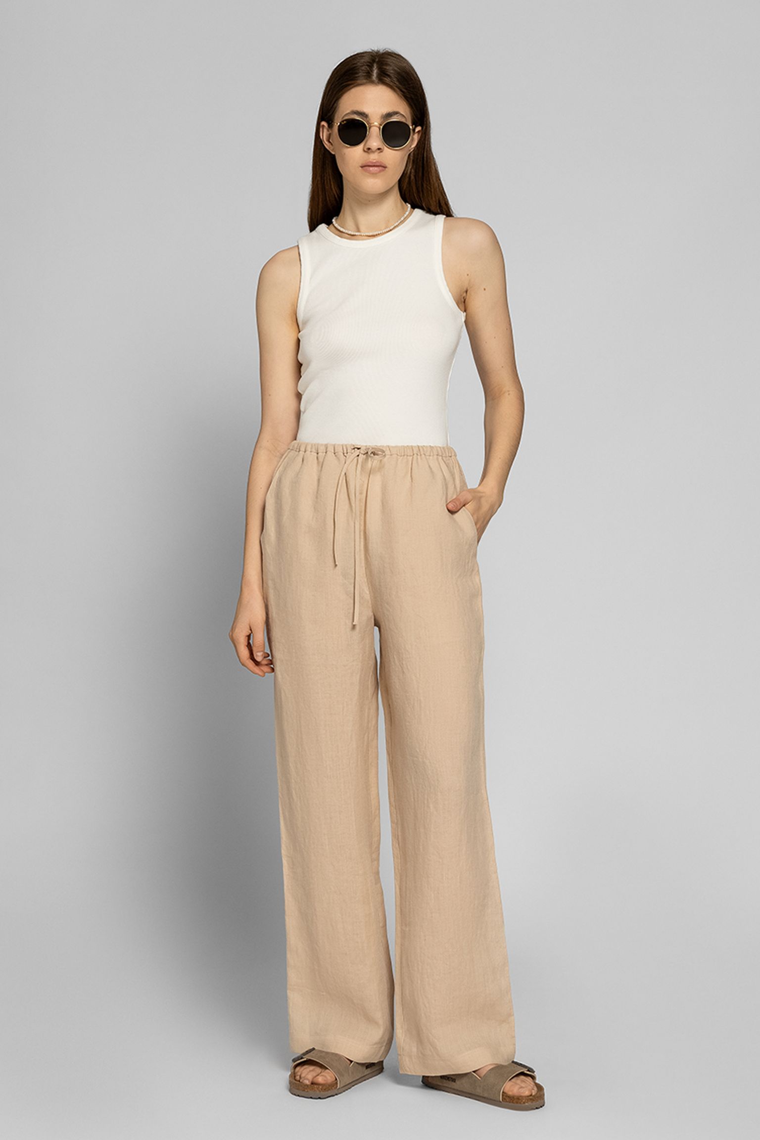 Брюки   LINEN STRING PANTS