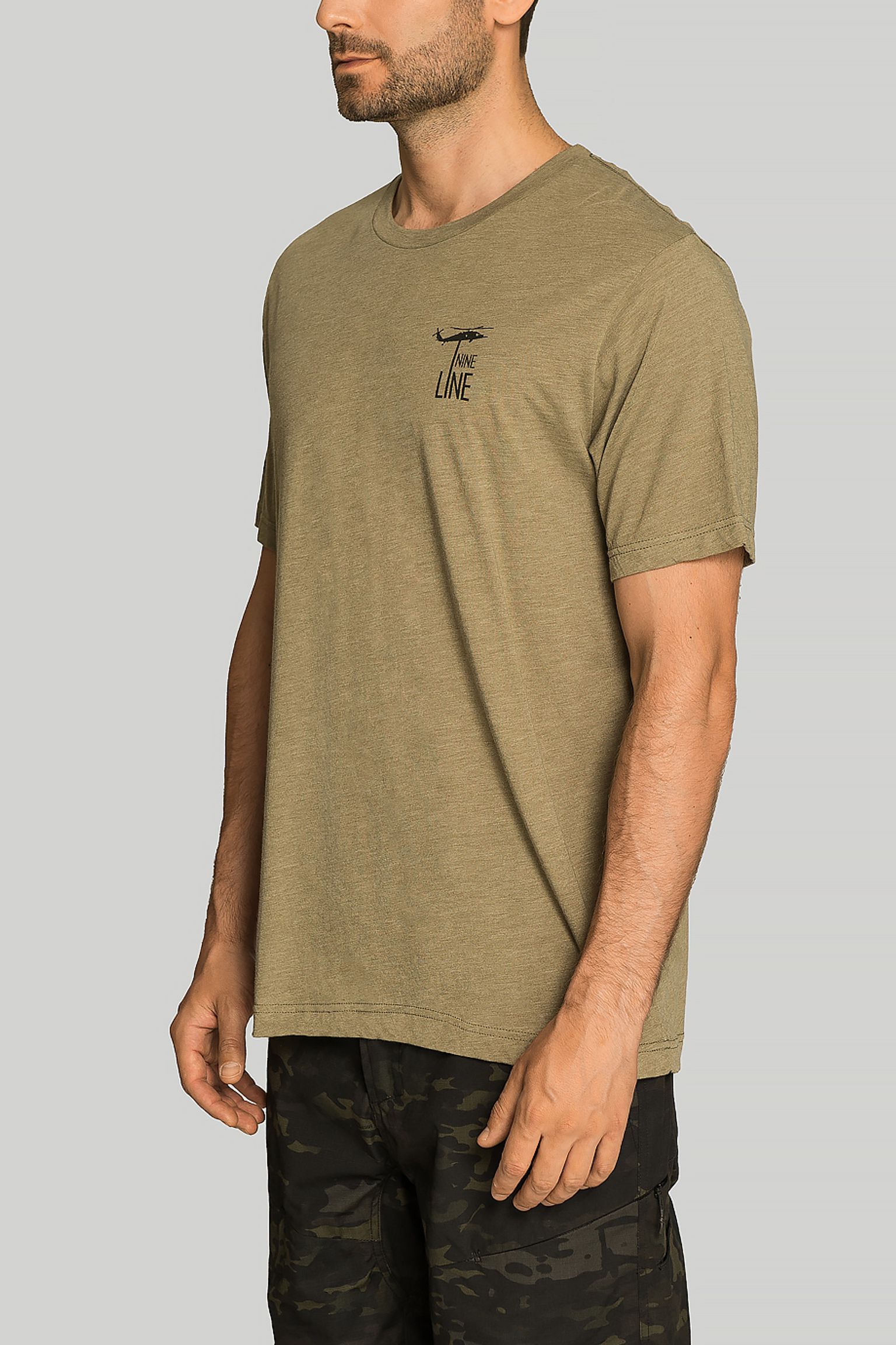 Футболка NINE LINE APPAREL FINFREE TSTRI OLIVE TRIBLEND