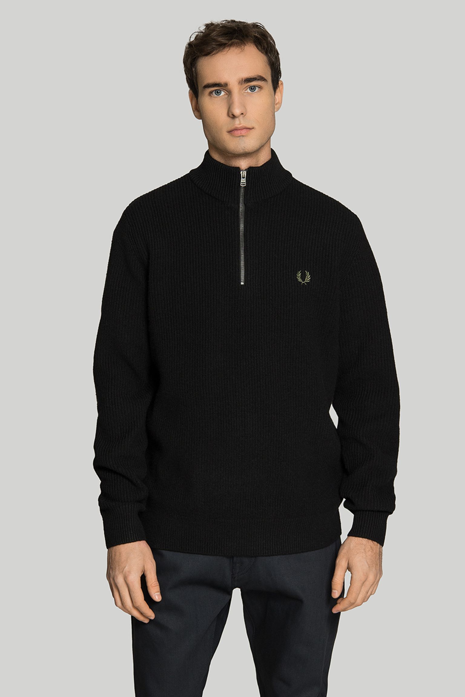 Свитер TEXTURED HALF ZIP JUMPER