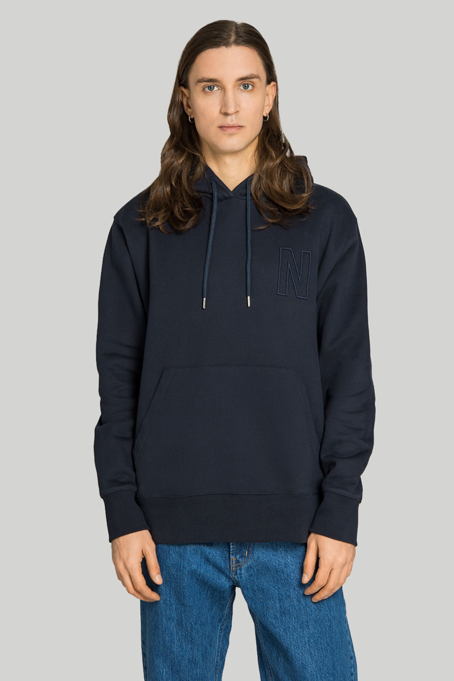 Худи NORSE PROJECTS Arne Brushed Fleece N Logo Hoodie купить в Украине