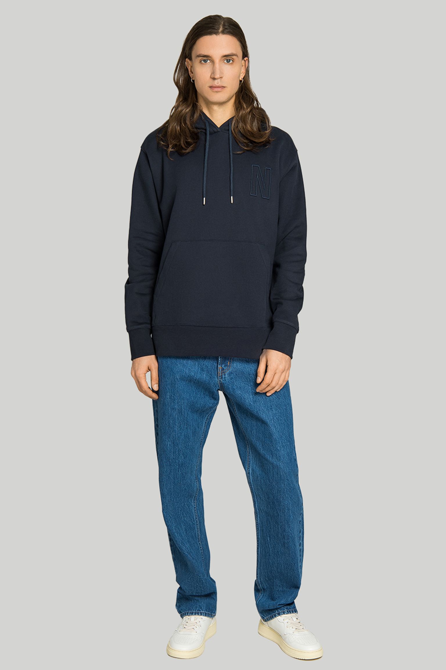 Худи NORSE PROJECTS Arne Brushed Fleece N Logo Hoodie с доставкой
