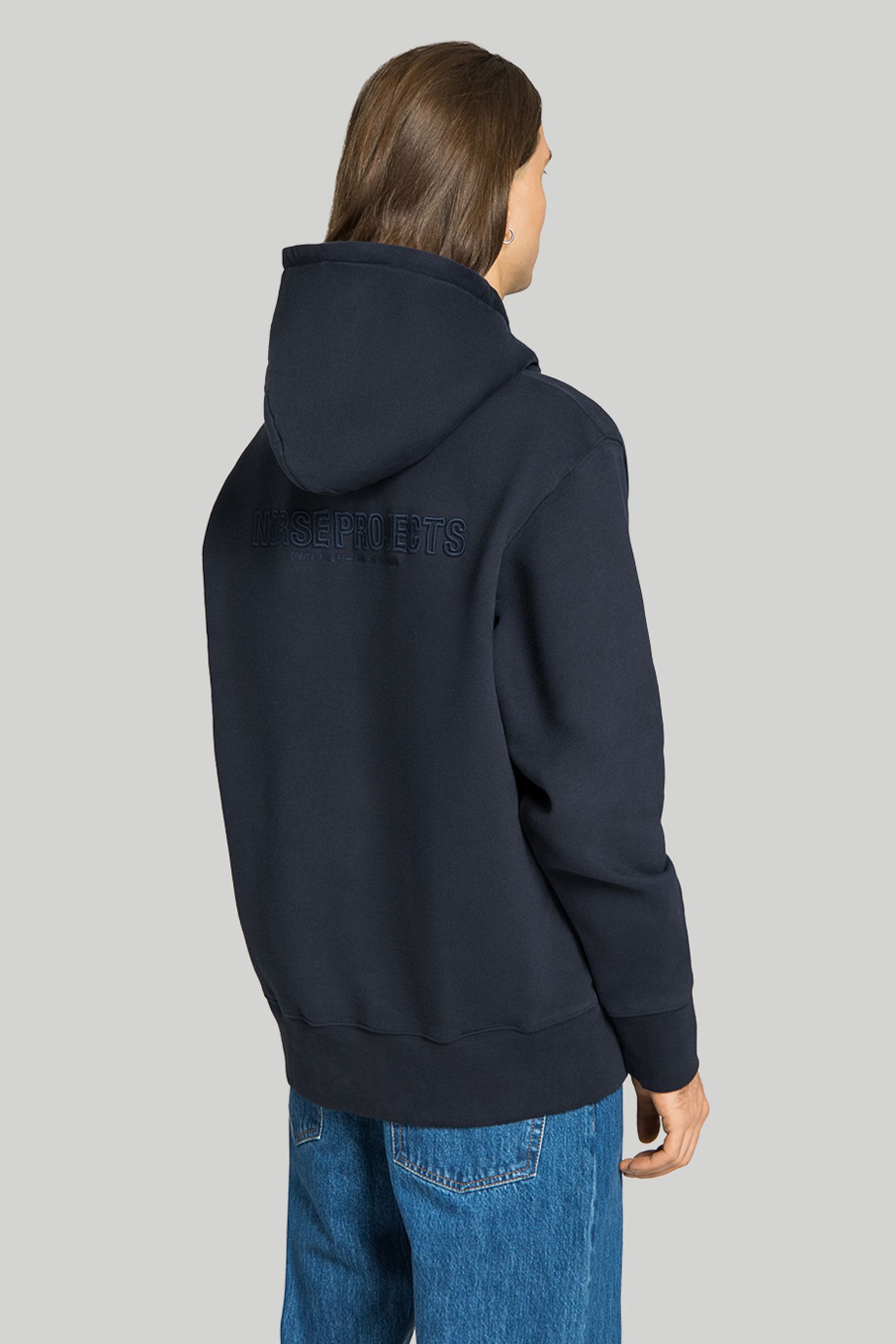 Стильные Худи NORSE PROJECTS Arne Brushed Fleece N Logo Hoodie