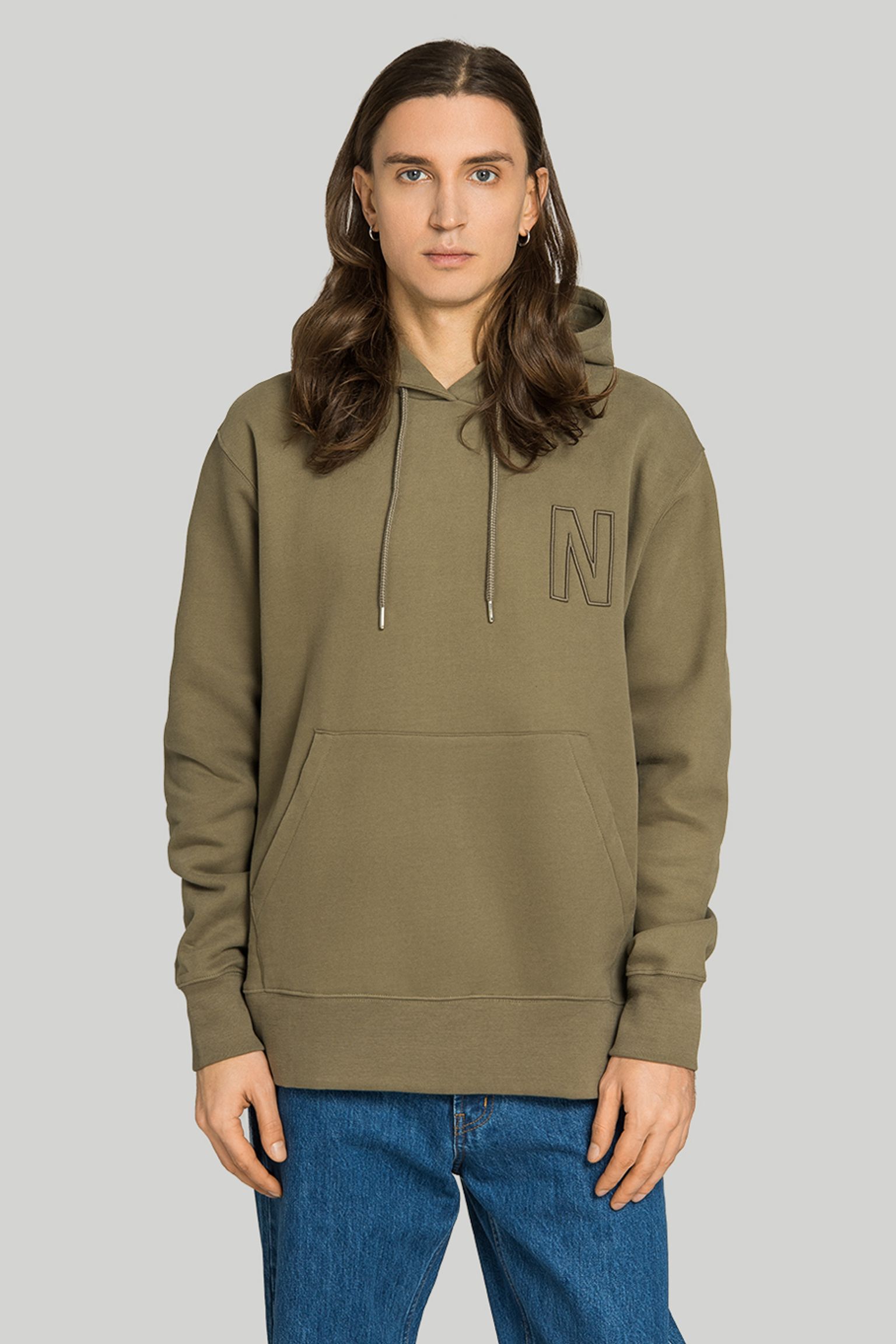 Худи   Arne Brushed Fleece N Logo Hoodie