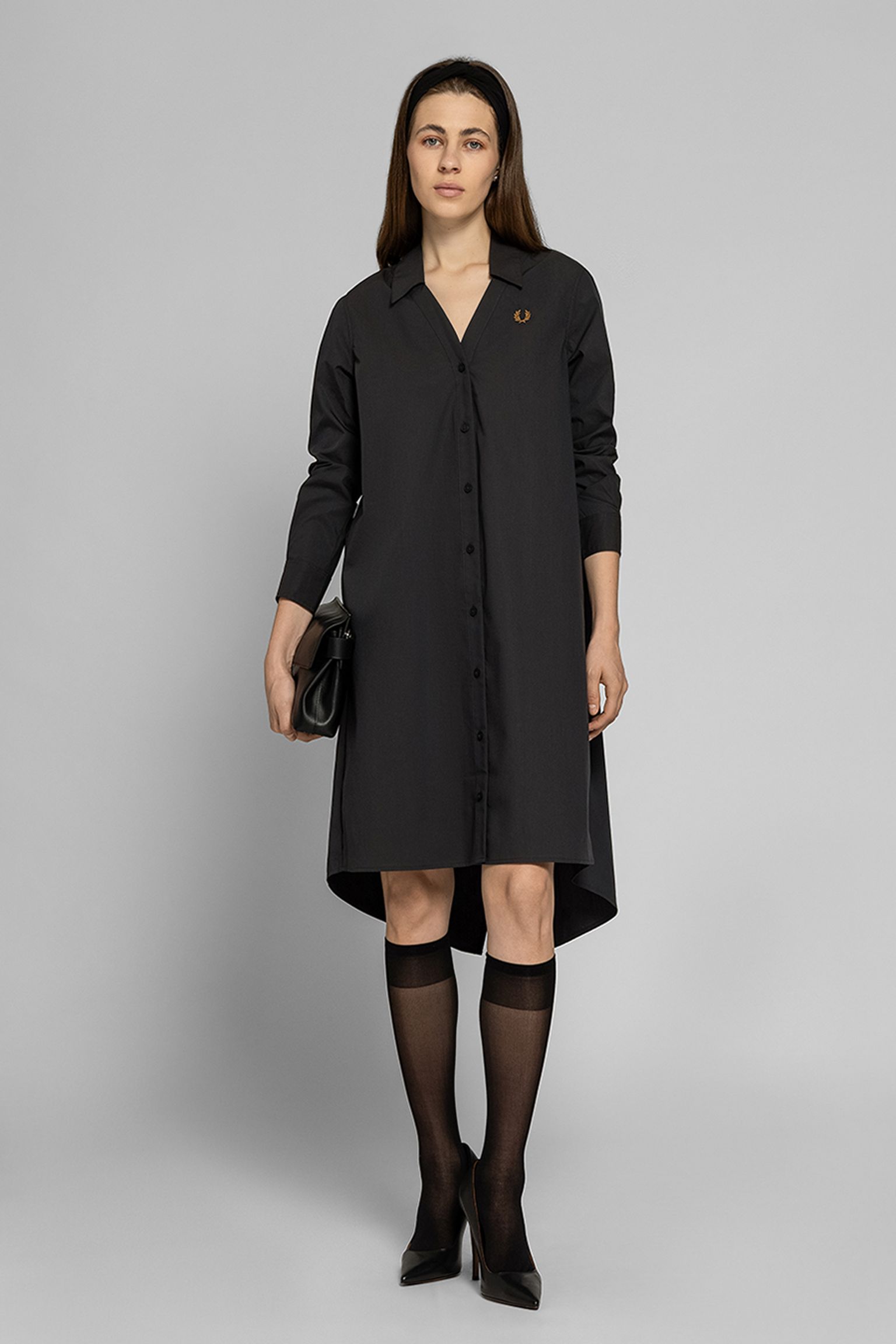 Сукня SHEER TRIM KNITTED SHIRT DRESS