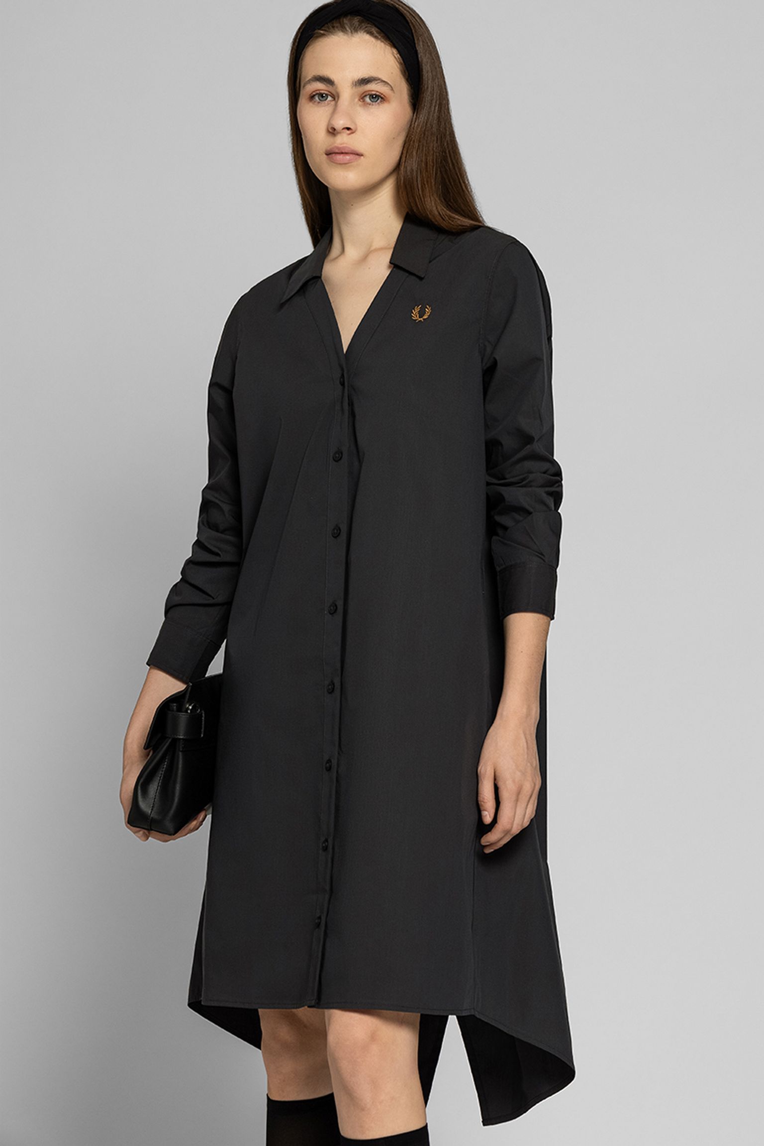 Платье SHEER TRIM KNITTED SHIRT DRESS