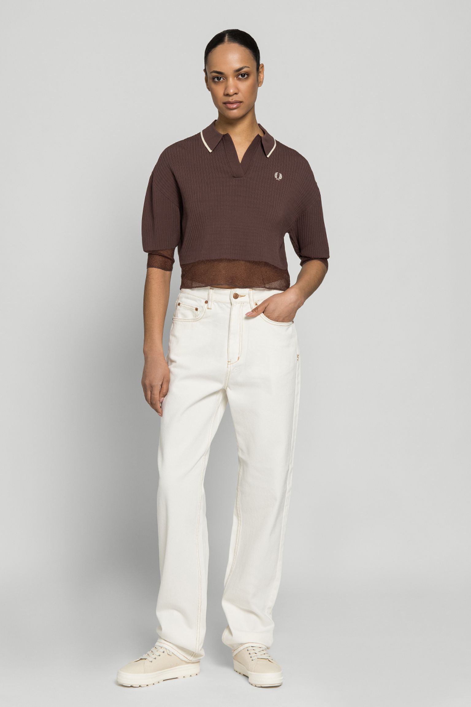 Поло SHEER TRIM KNITTED SHIRT купити в Україні