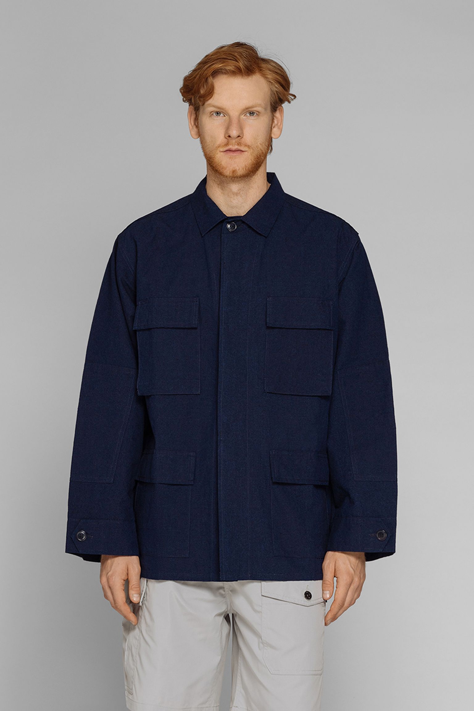 Овершот STANDARD TYPES Linen Field Jacket