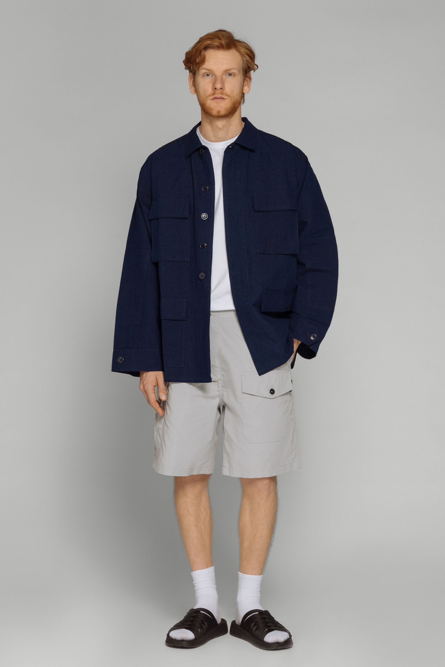 Овершот STANDARD TYPES Linen Field Jacket