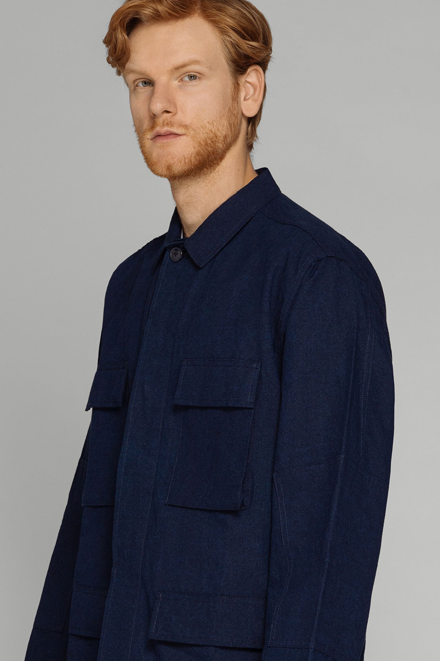 Широкий выбор Овершот STANDARD TYPES Linen Field Jacket