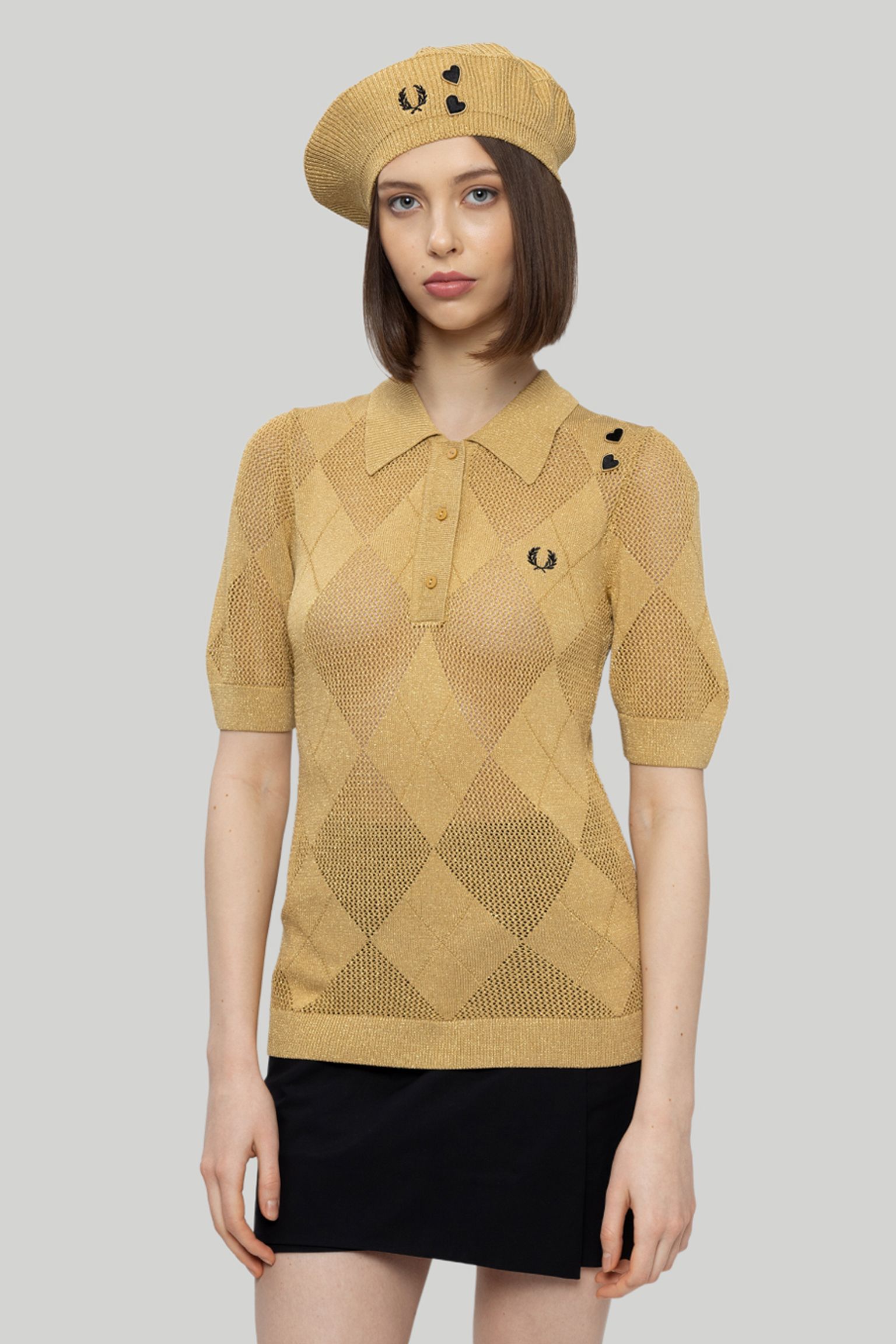 Поло ARGYLE KNITTED SHIRT