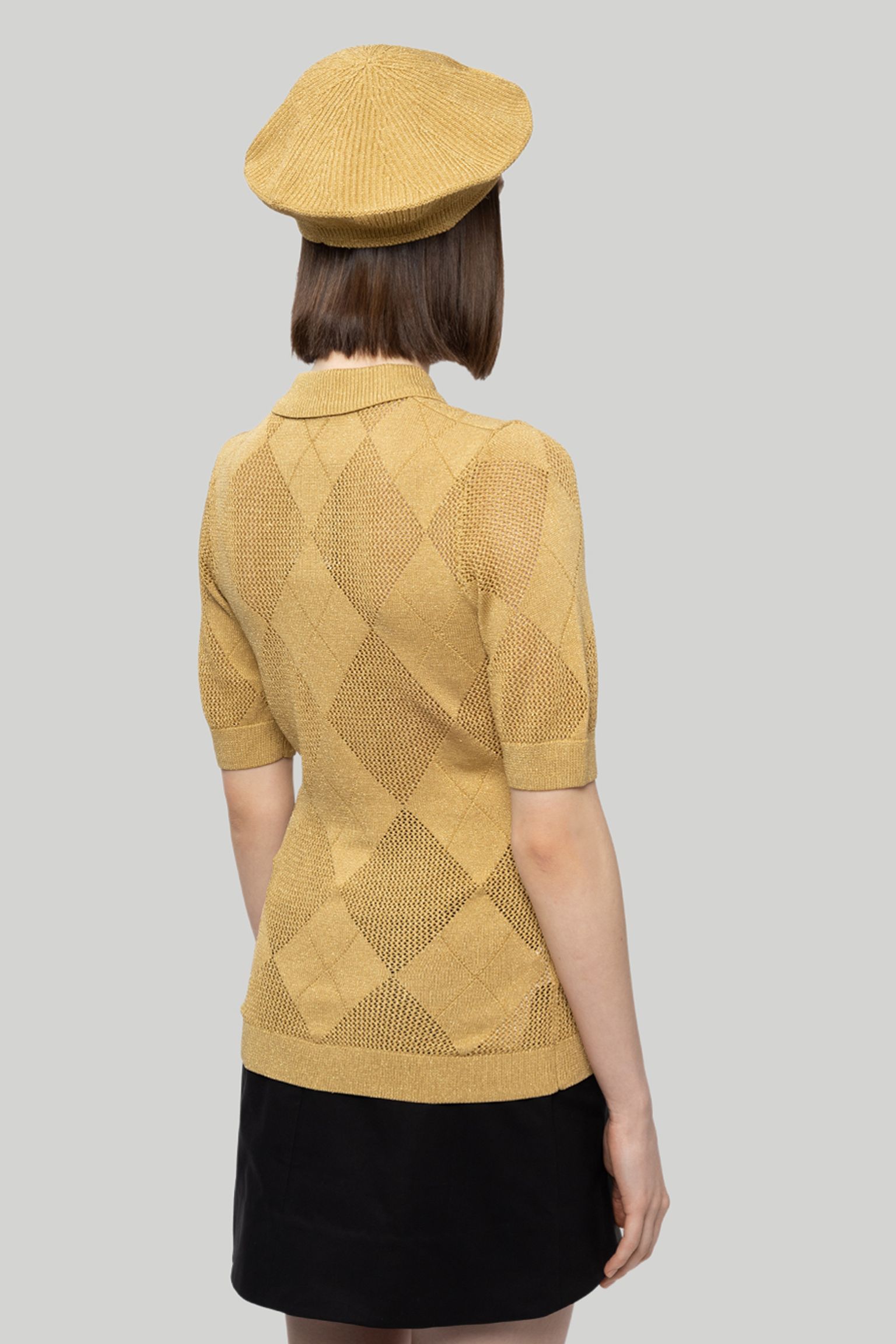 Поло ARGYLE KNITTED SHIRT