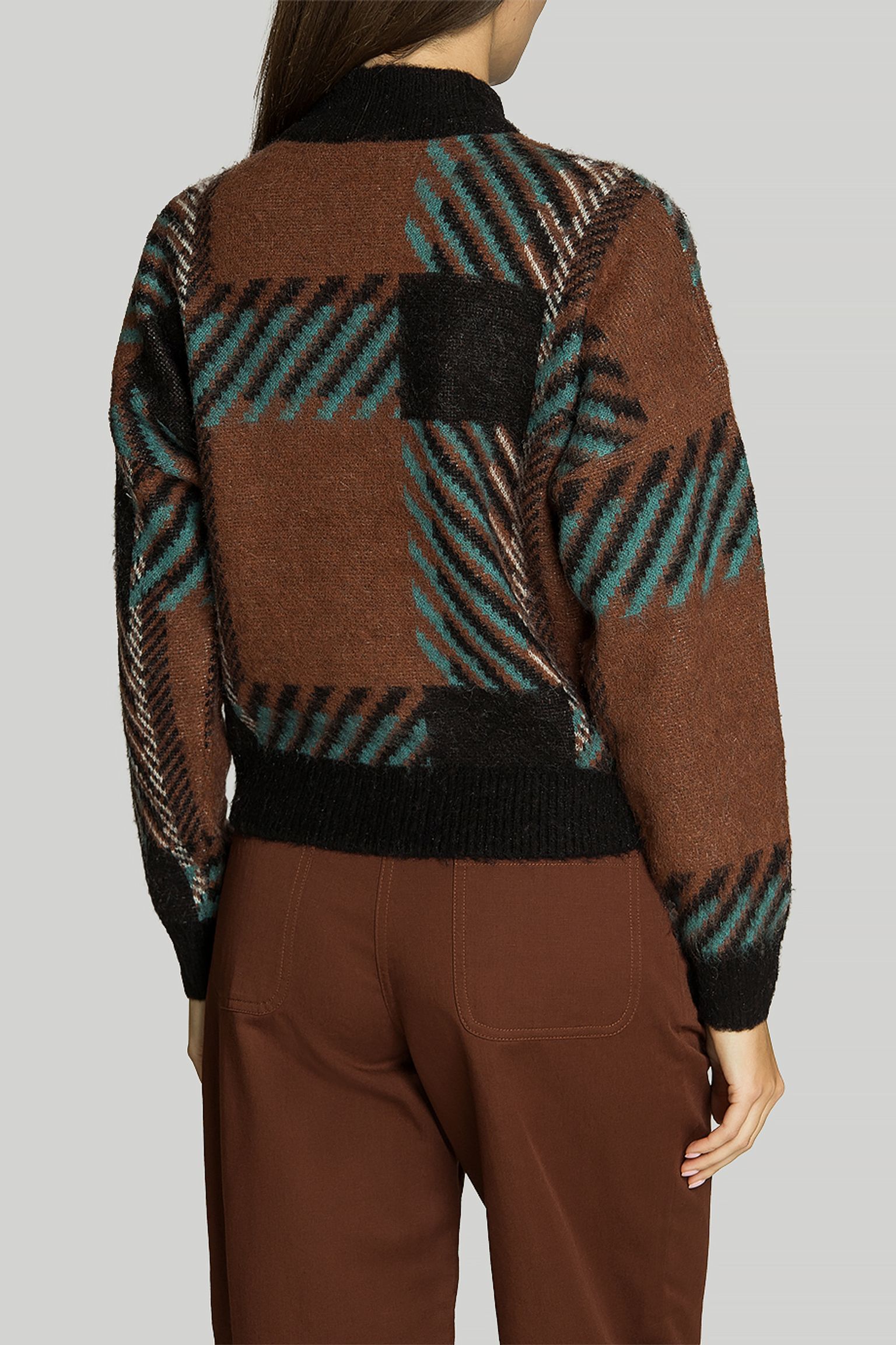 Светр GLITCH TARTAN JUMPER