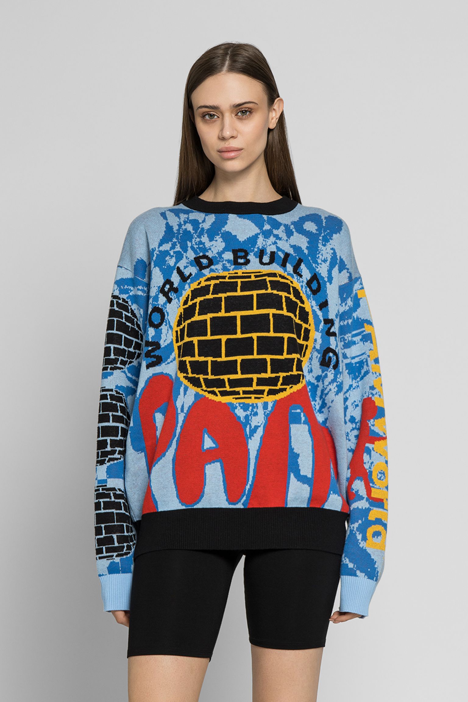 Свитер   WORLD BUILDING GRAPHIC JACQUARD KNIT купить