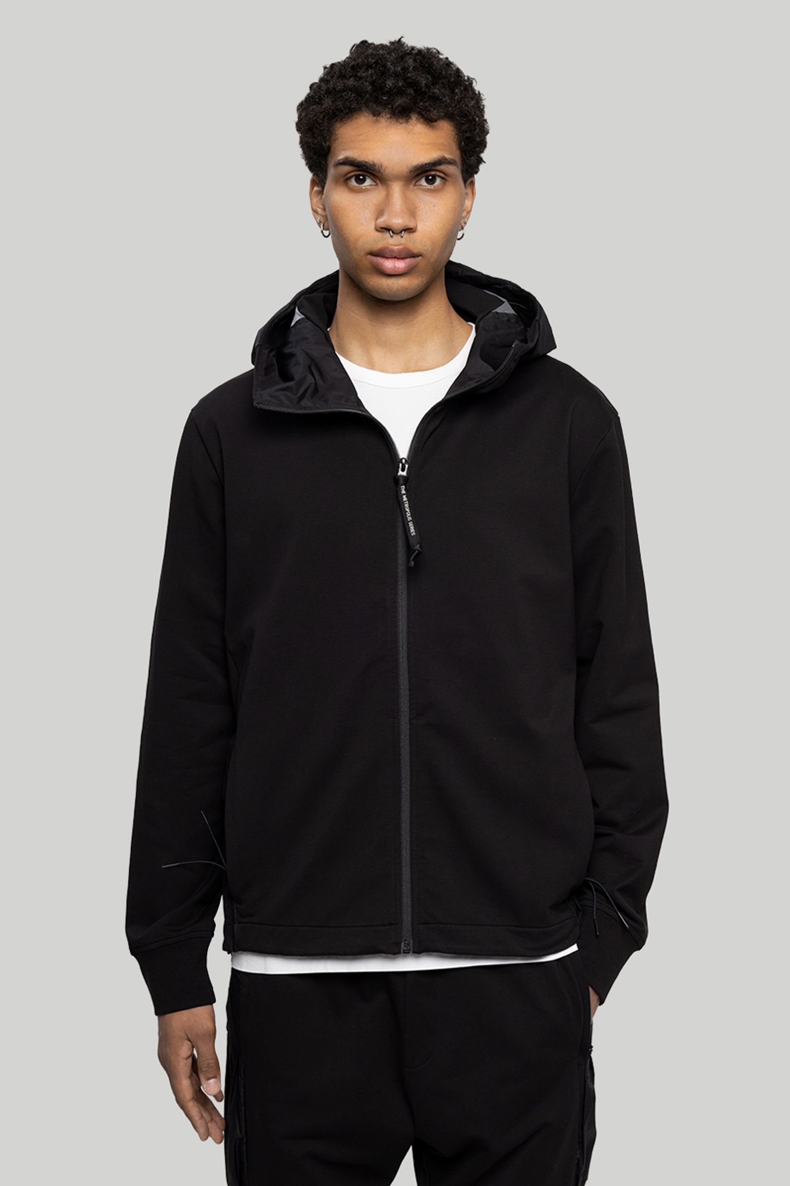 Спортивная кофта METROPOLIS SERIES STRETCH FLEECE MIXED ZIPPED HOOD