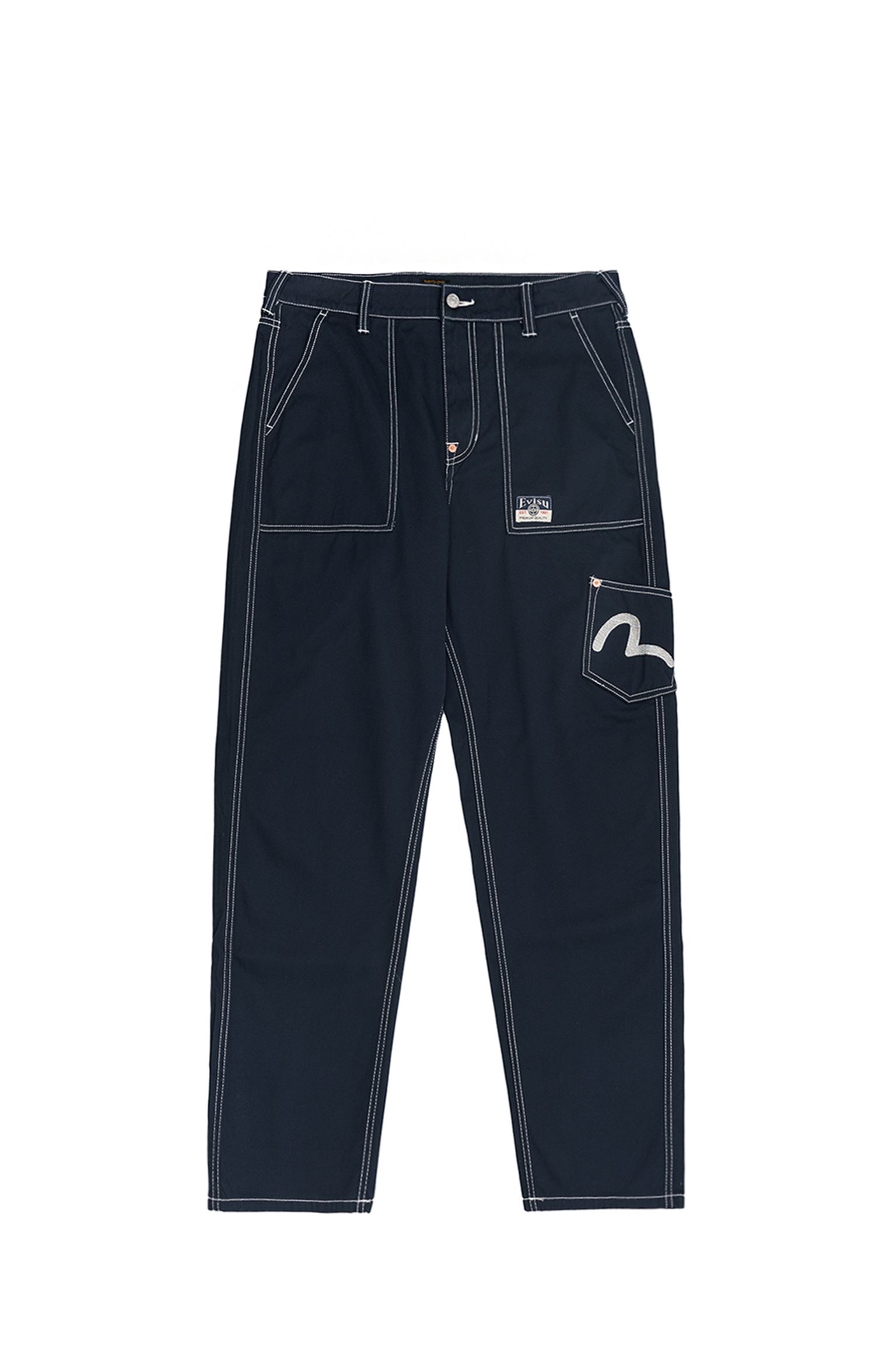 Брюки EVISU Contrast Stitching Seagull EMB Chino купити