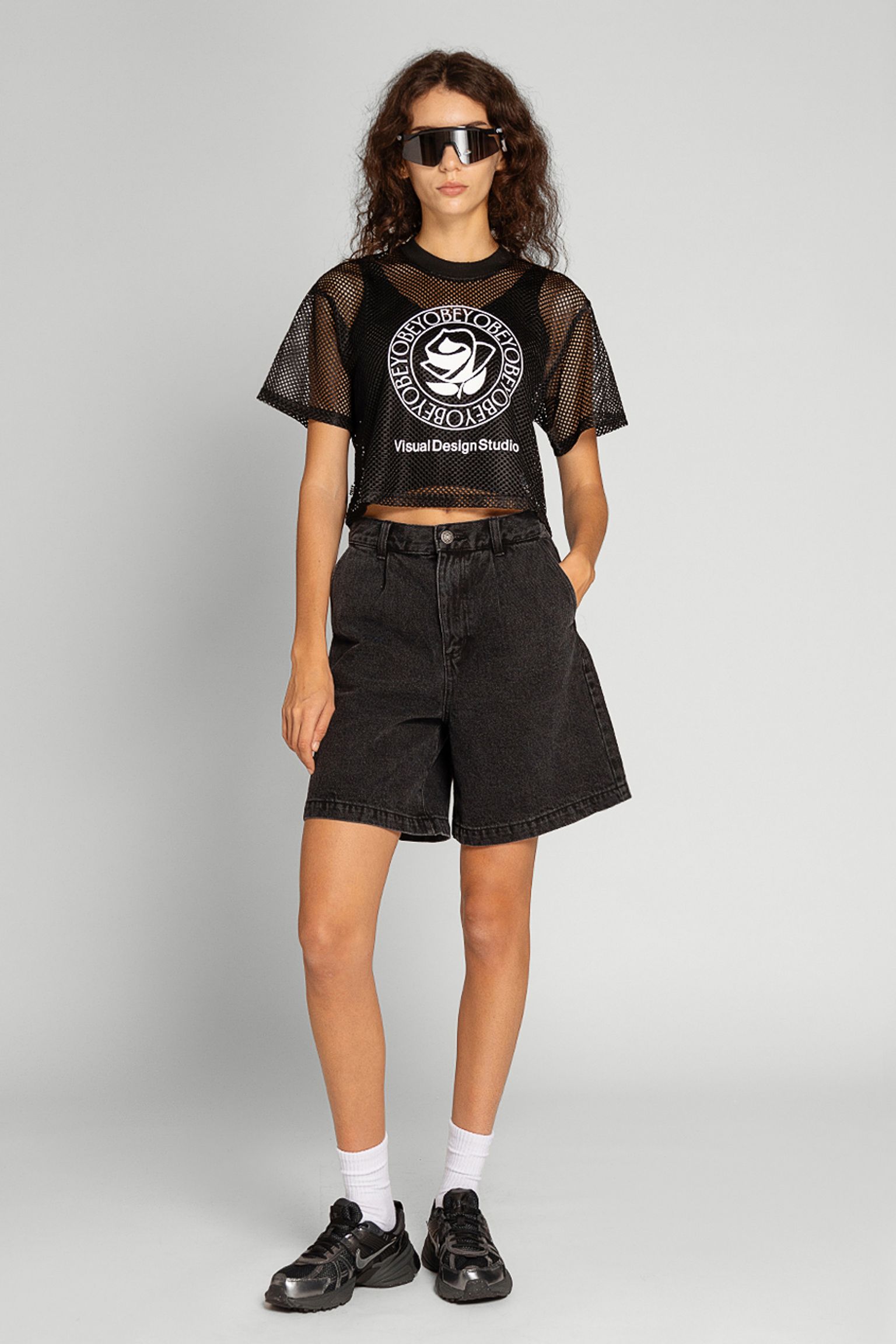 Футболка OBEY ROSE MESH TOP