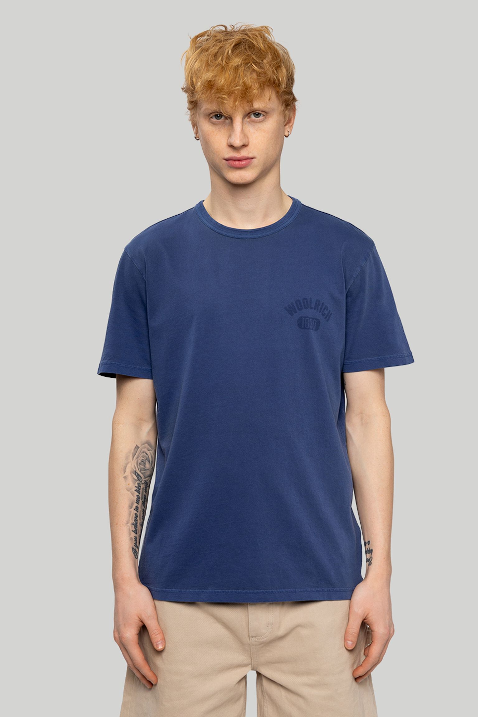 Футболка Woolrich GARMENT DYED LOGO T-SHIRT купить в Украине