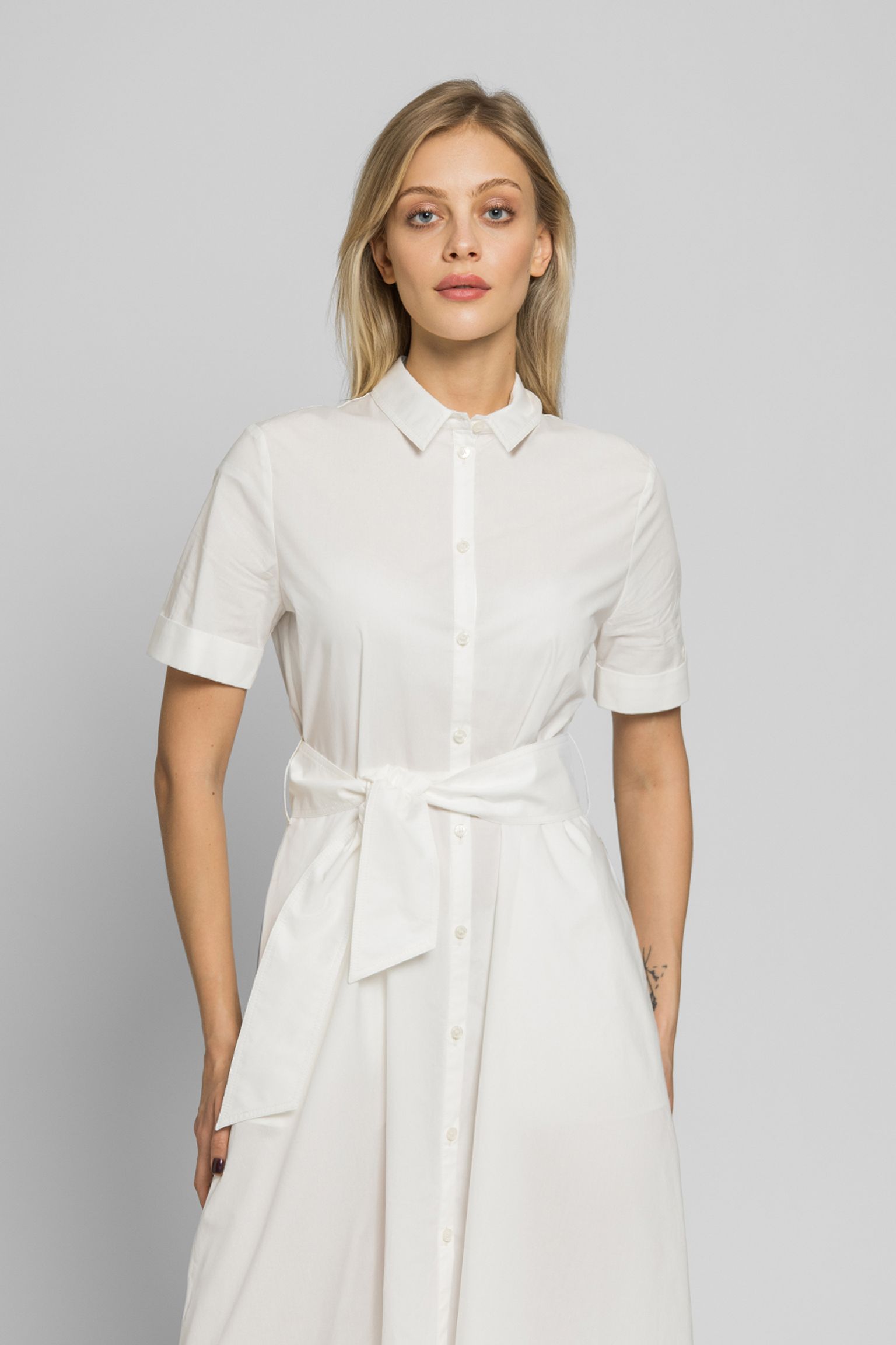 Сукня Woolrich BELTED POPLIN SHIRT DRESS з доставкою