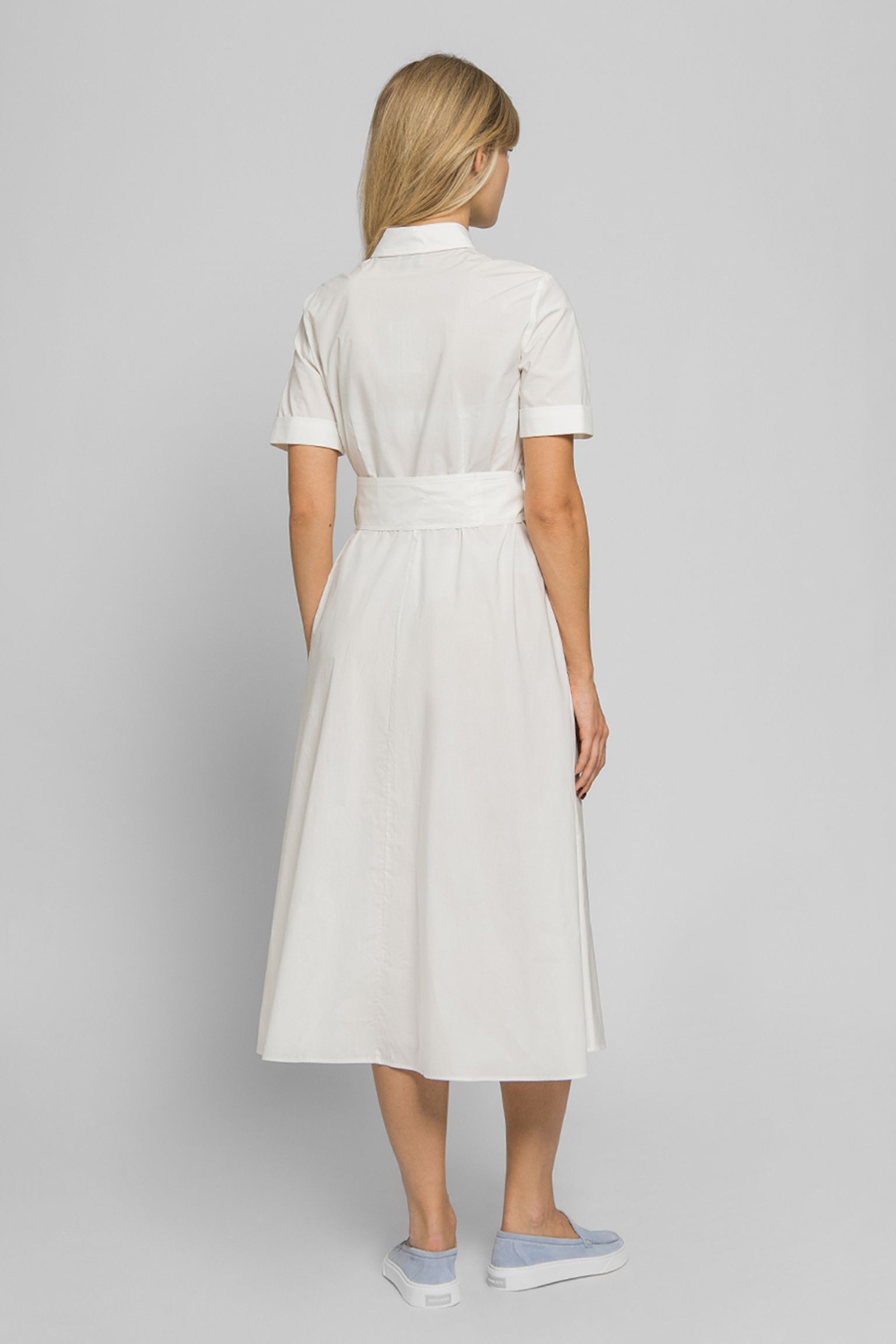 Стильні Сукня Woolrich BELTED POPLIN SHIRT DRESS