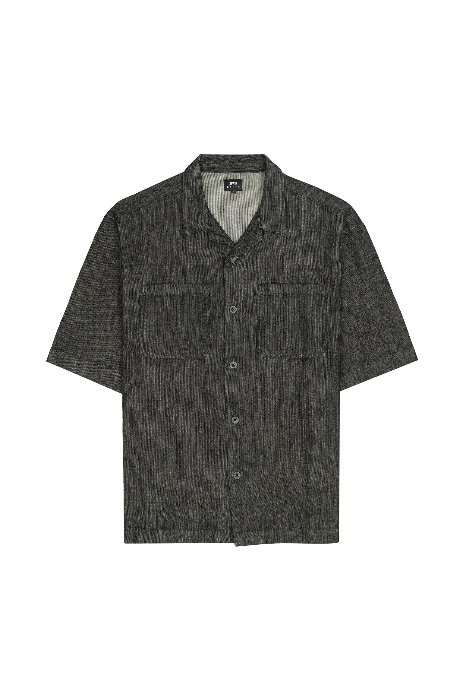 Рубашка Edwin Arnaz Shirt SS Sketch Black Denim купить