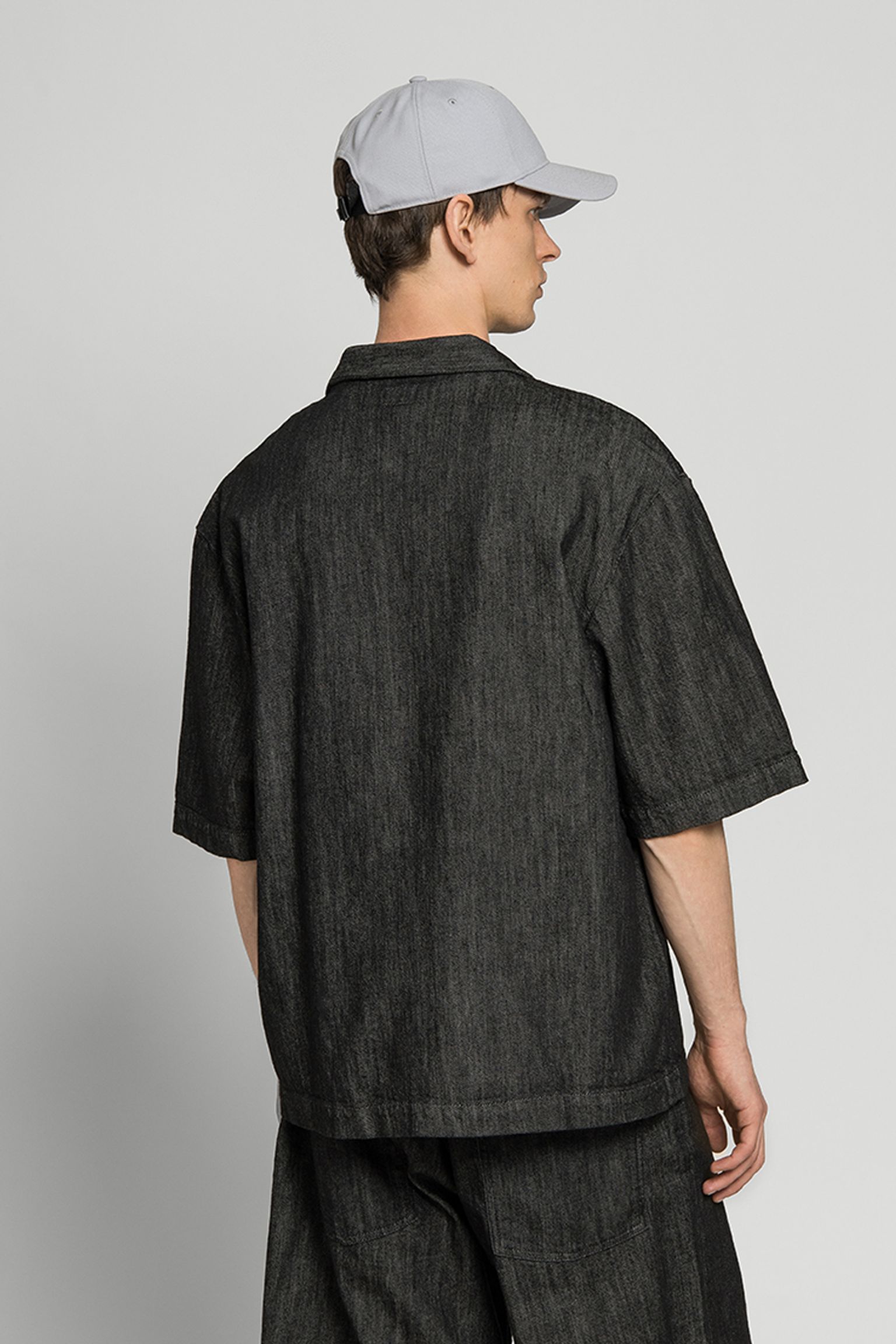 Рубашка Arnaz Shirt SS Sketch Black Denim