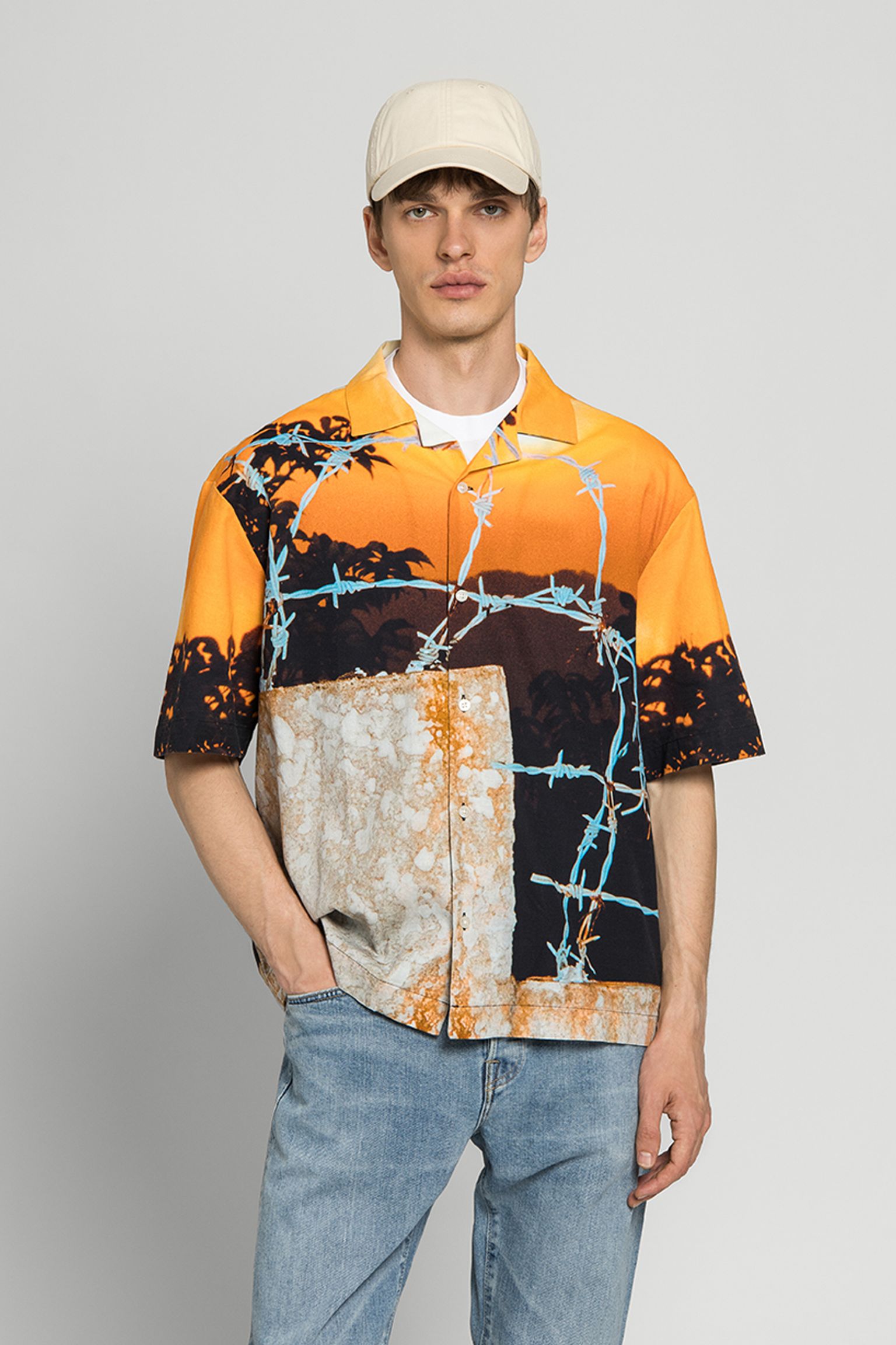 Рубашка Laidbug Yushi Arimura Shirt SS AOP Crepe