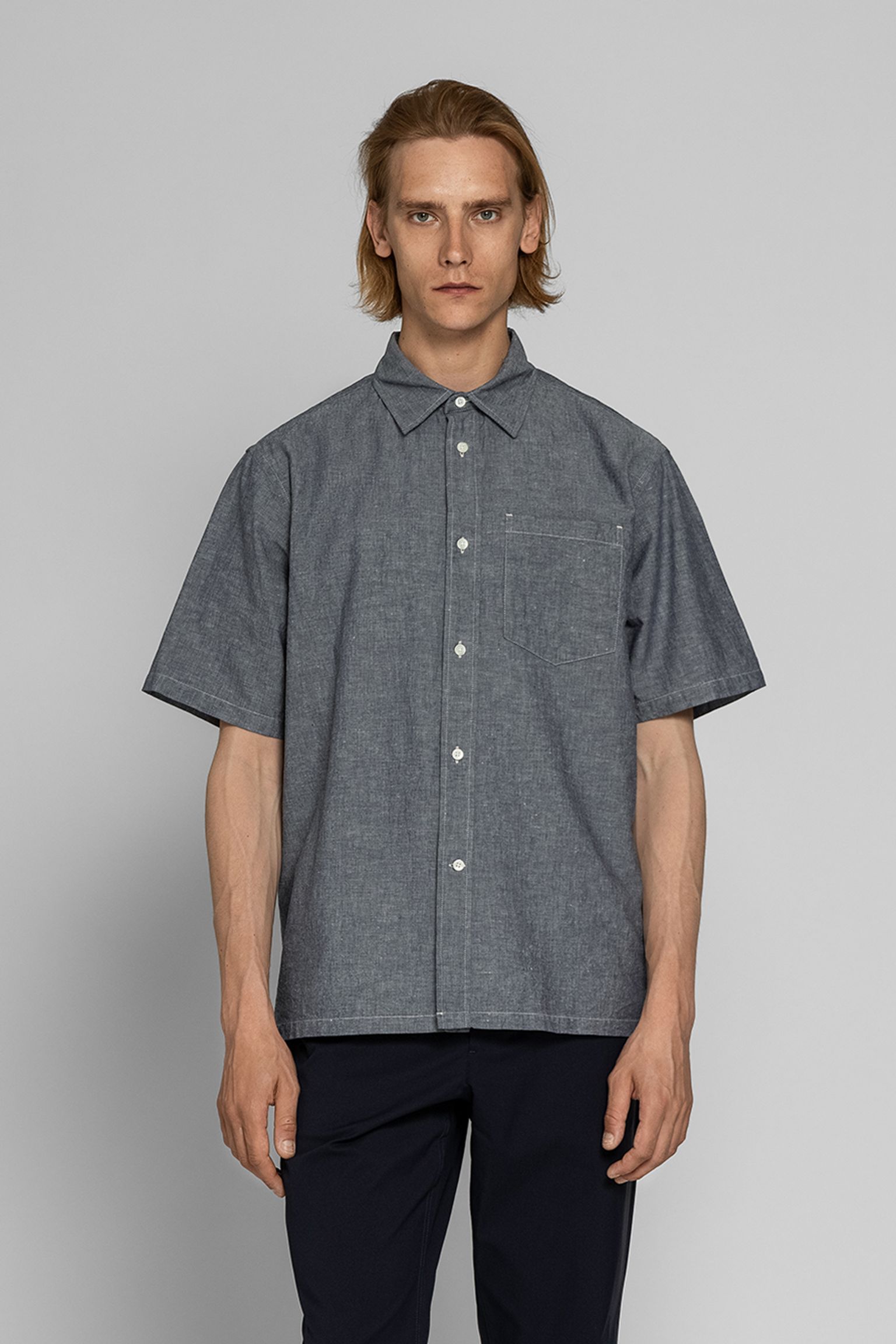 Рубашка   Ivan Relaxed Cotton Linen SS Shirt