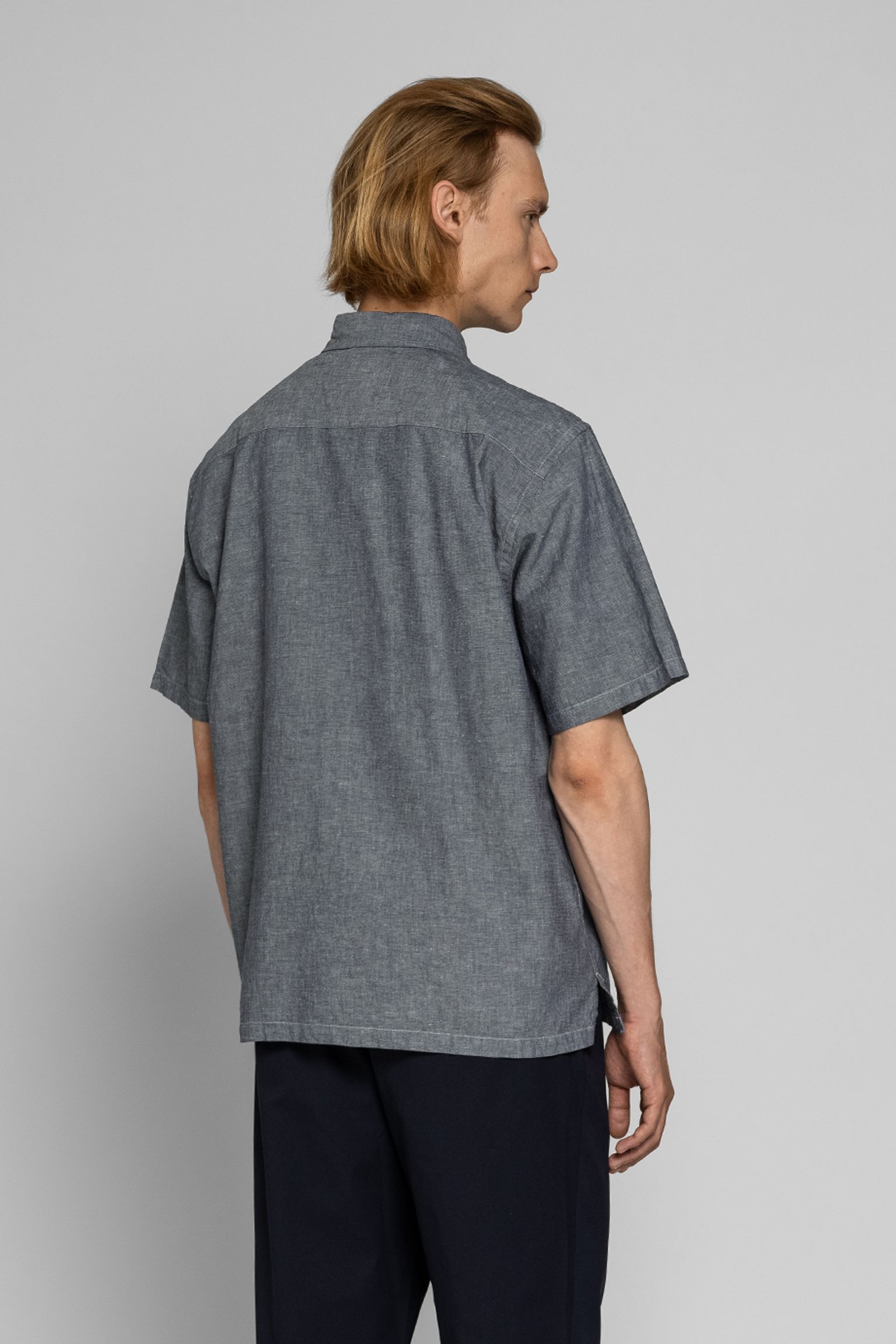 Рубашка   Ivan Relaxed Cotton Linen SS Shirt