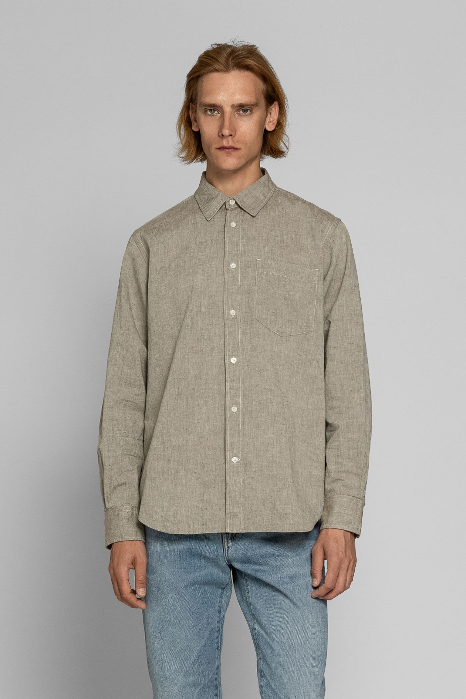 Рубашка   Algot Relaxed Cotton Linen Shirt