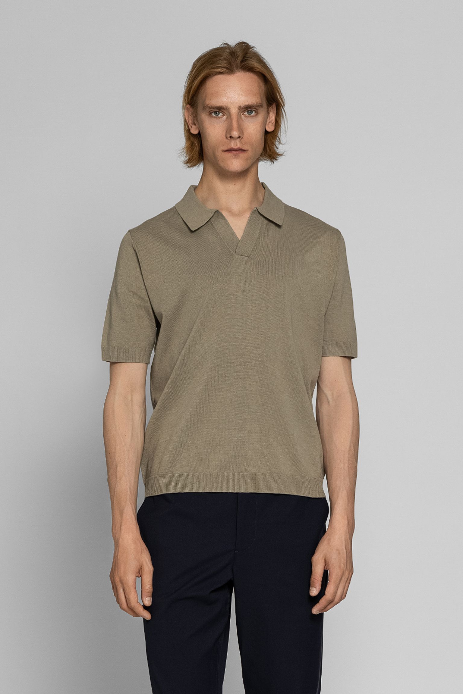 Поло   Leif Cotton Linen Polo