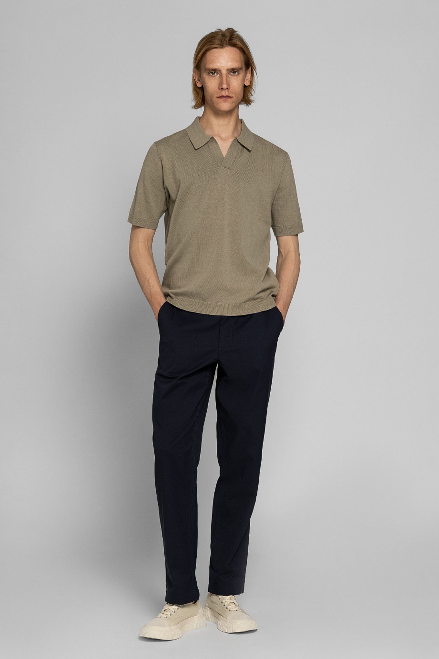 Поло   Leif Cotton Linen Polo