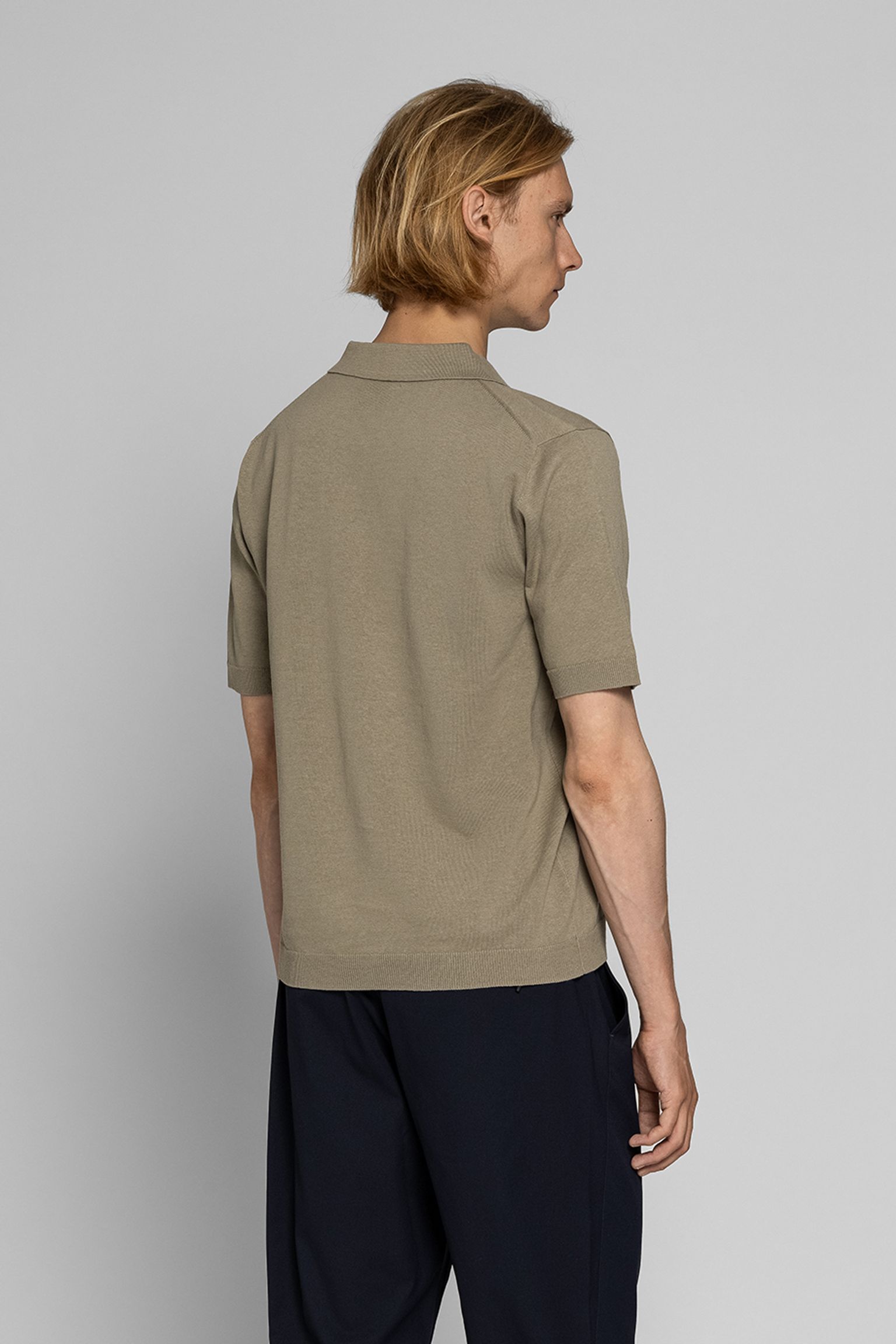 Поло   Leif Cotton Linen Polo