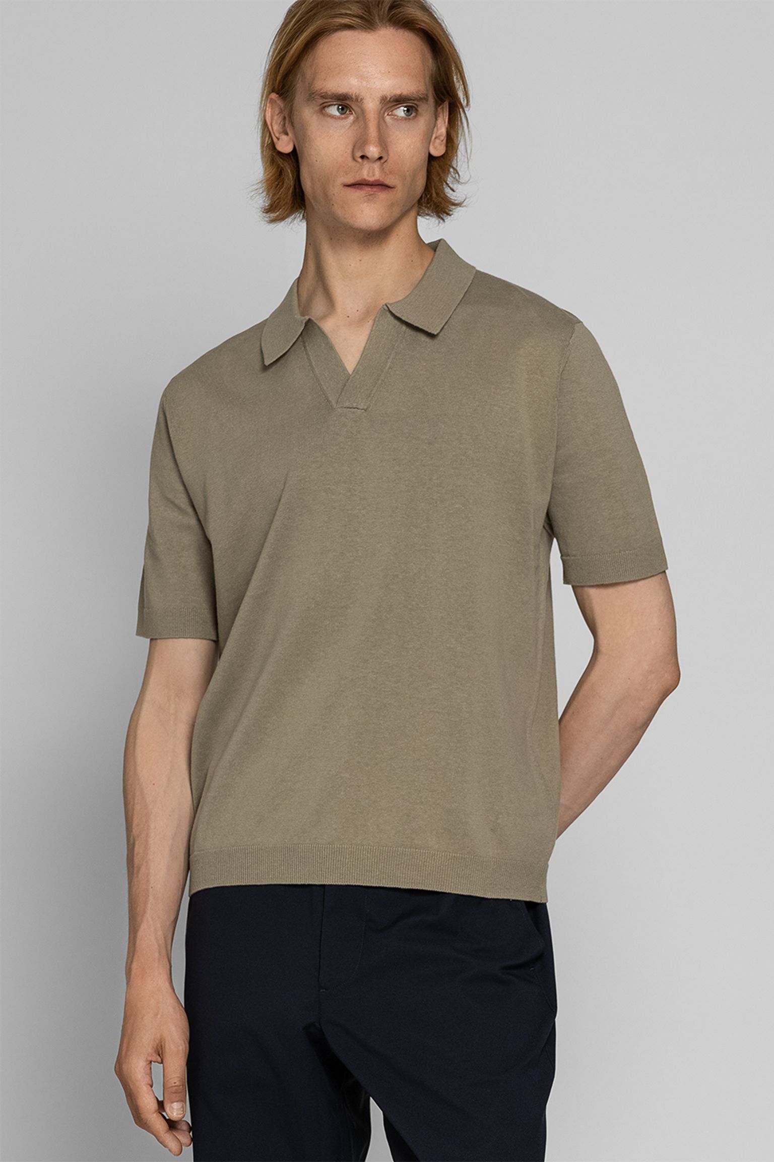 Поло   Leif Cotton Linen Polo