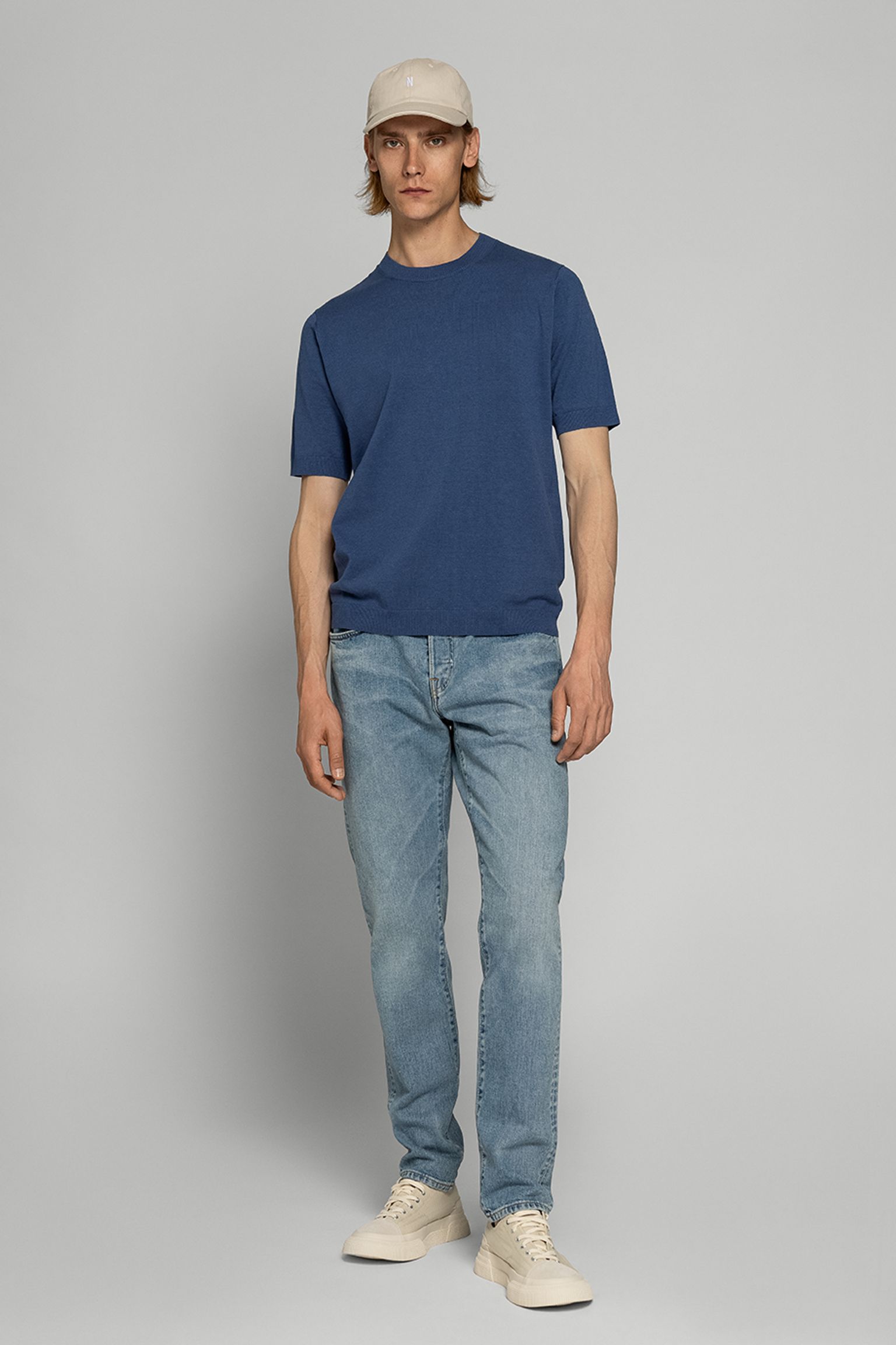 Футболка NORSE PROJECTS Rhys Cotton Linen T-shirt с доставкой