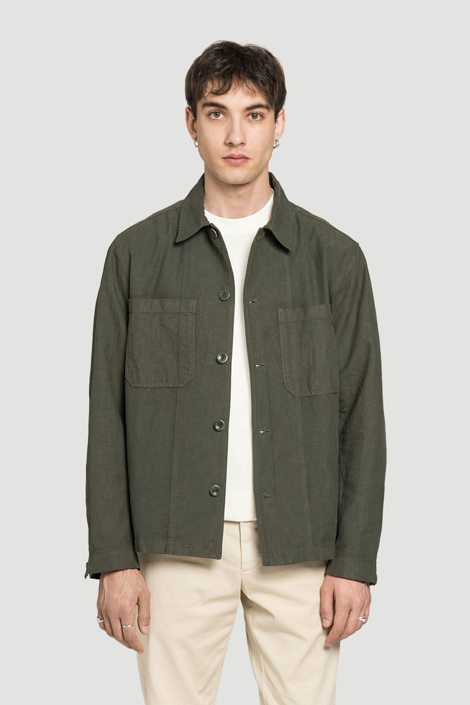 Овершот NORSE PROJECTS Tyge Cotton Linen Overshirt купить в Украине