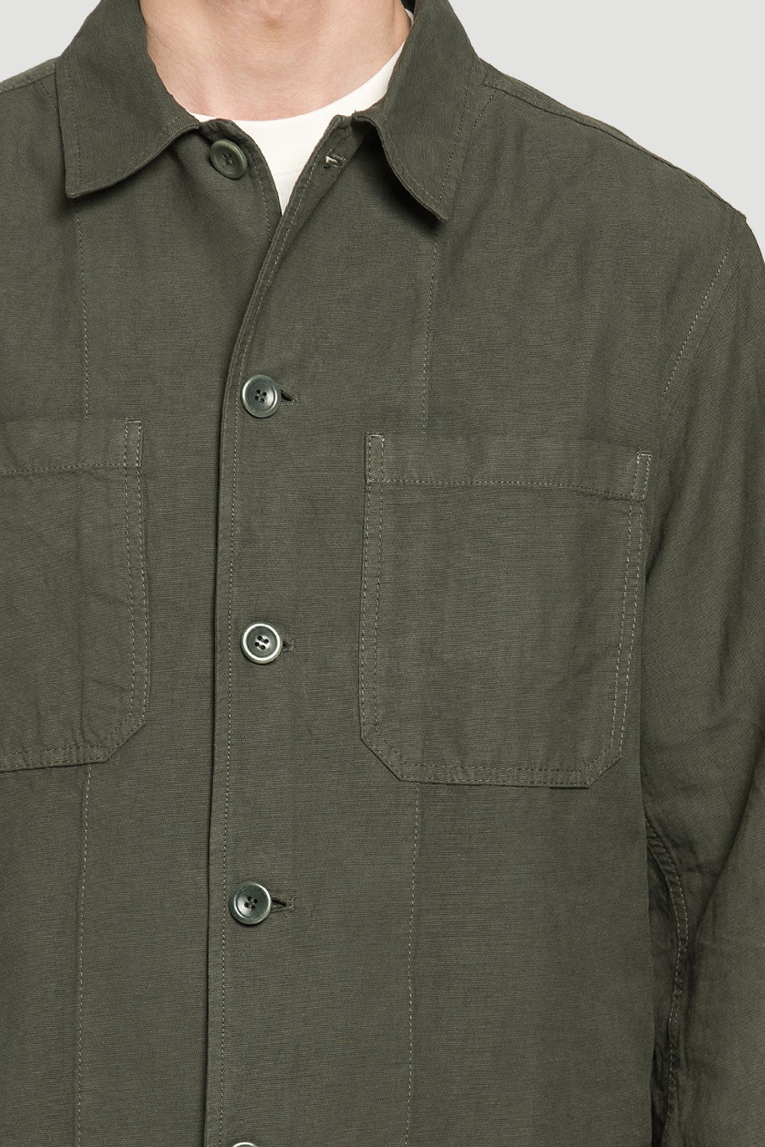 Широкий выбор Овершот NORSE PROJECTS Tyge Cotton Linen Overshirt