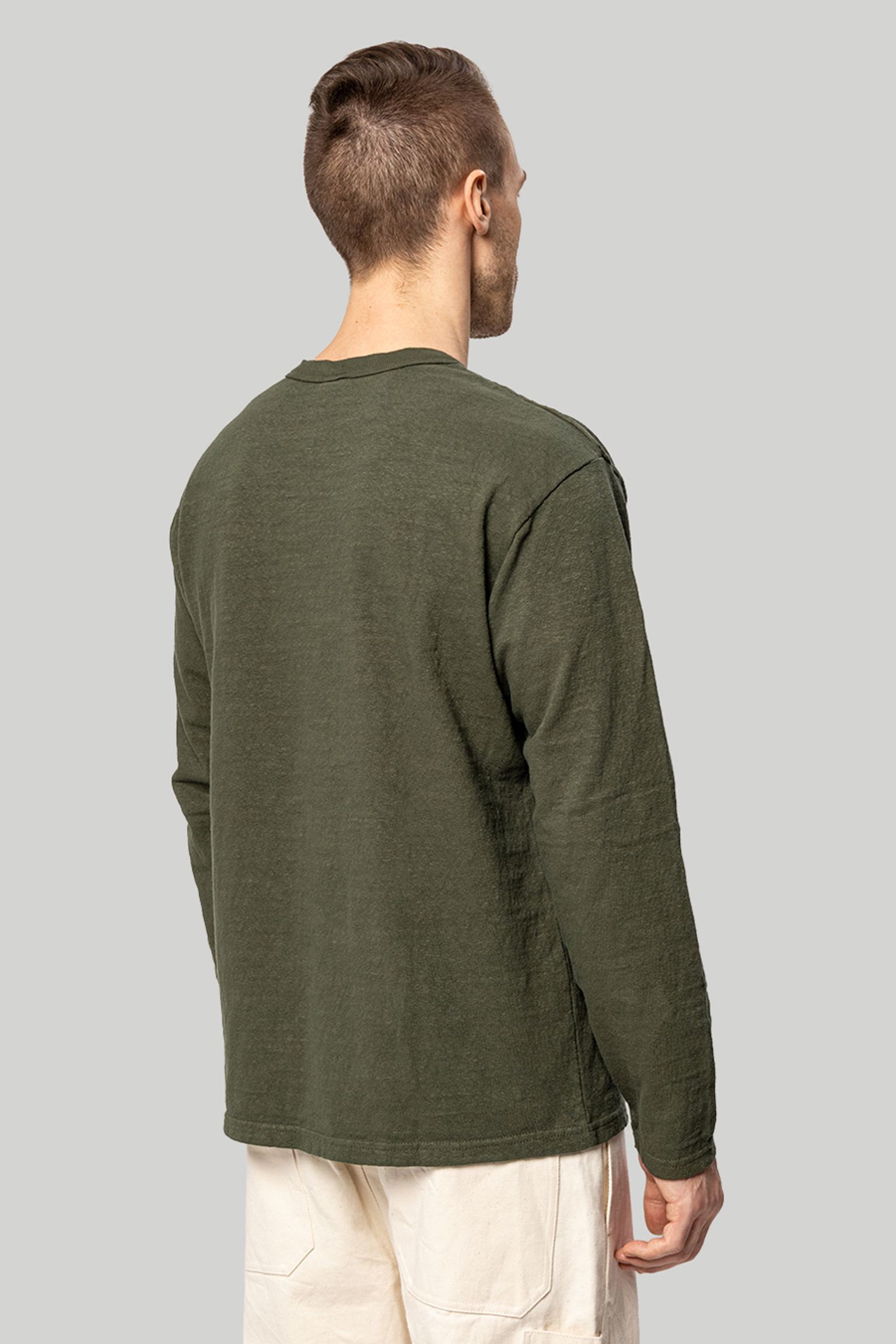 Лонгслив   No.8 SLUB NEP LONG SLEEVE T-SHIRT