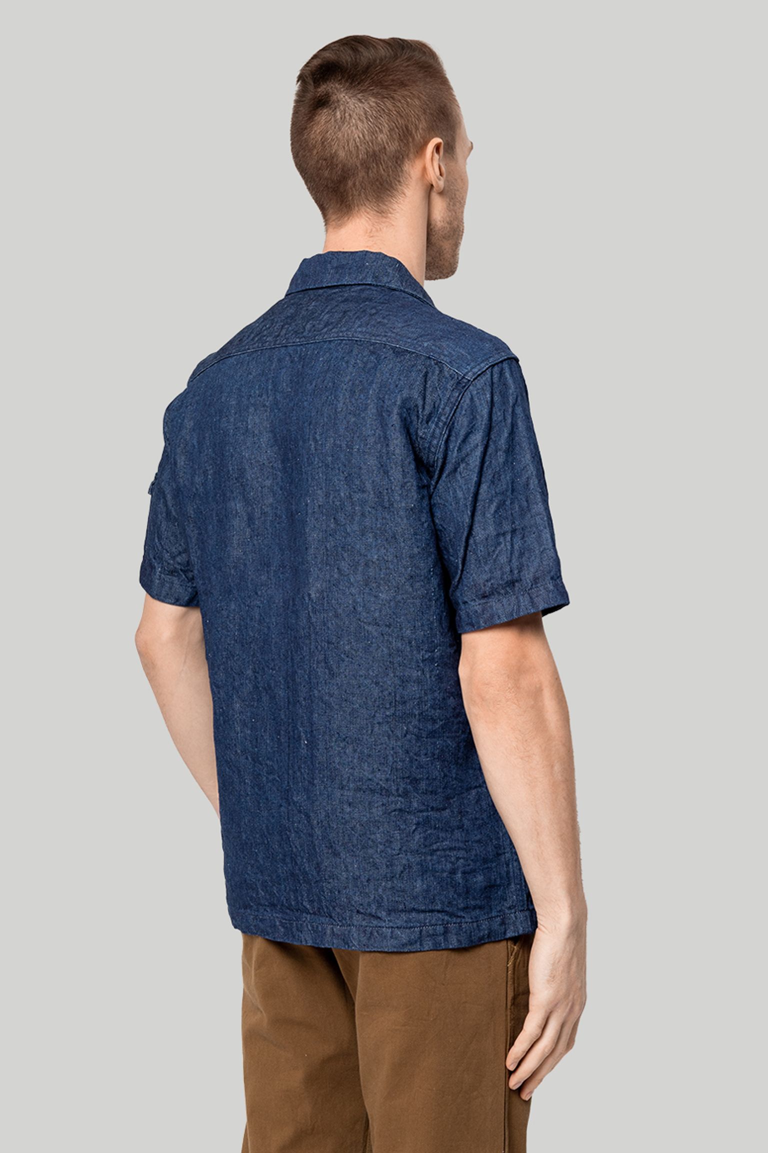 Стильные Рубашка UES LINEN SHORT-SLEEVED SAFARI SHIRT