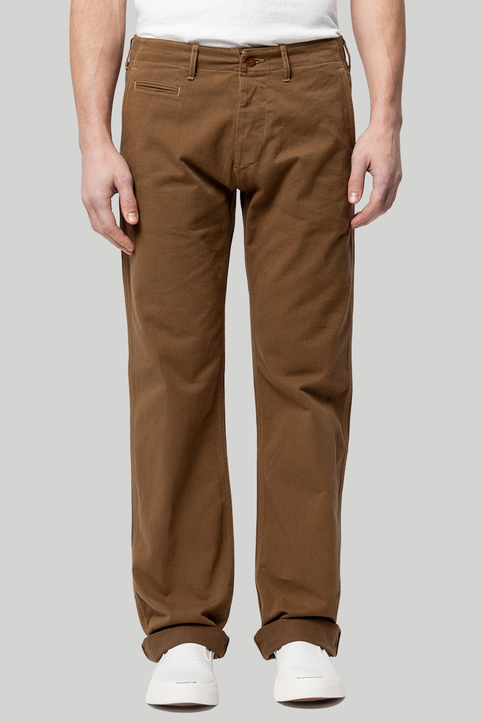 Брюки   SELVEDGE YARN-DYED UNEVENNESS CHINO PANTS