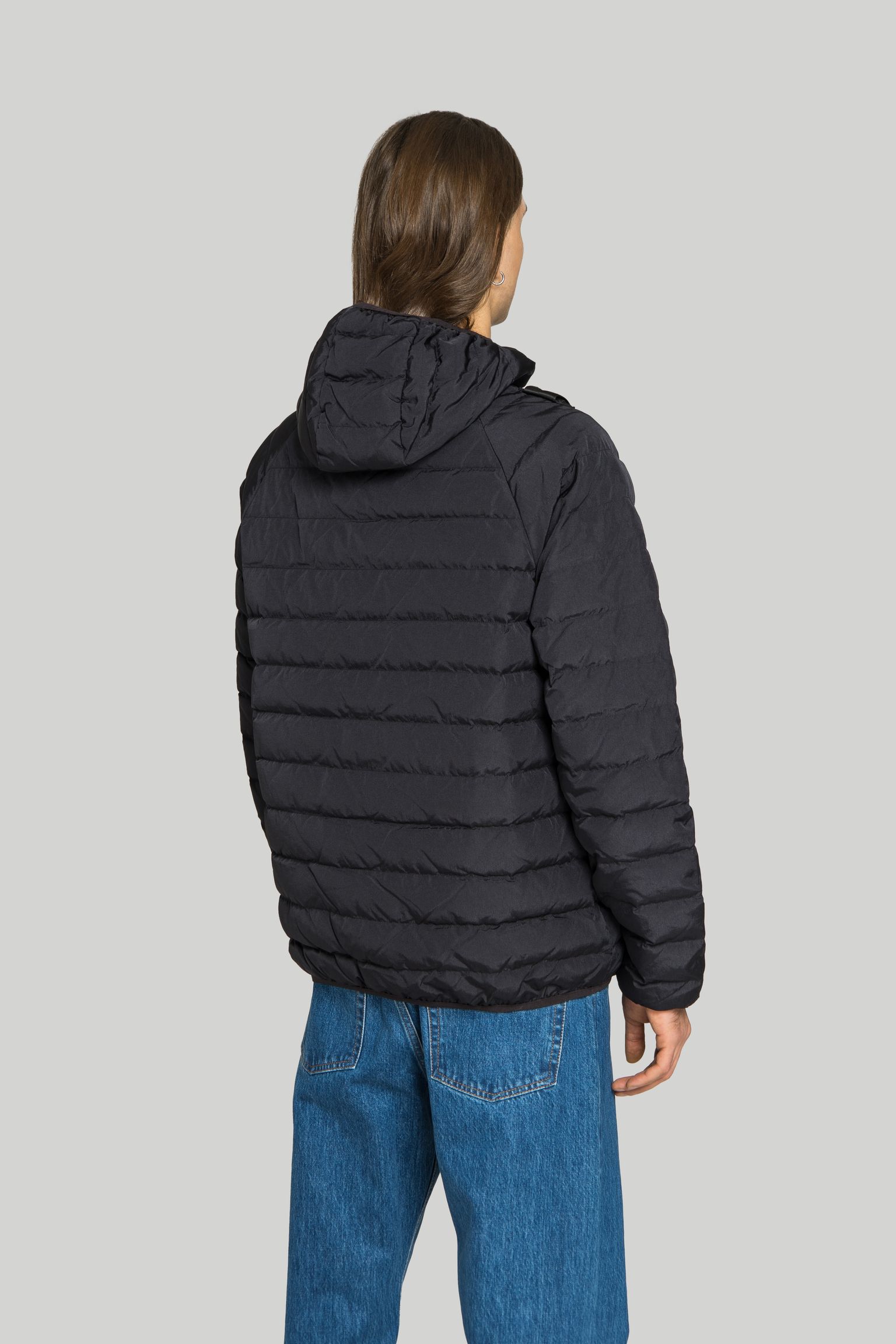 Пуховик   SOFTSHELL DOWN QUILT HOODED JA CKET