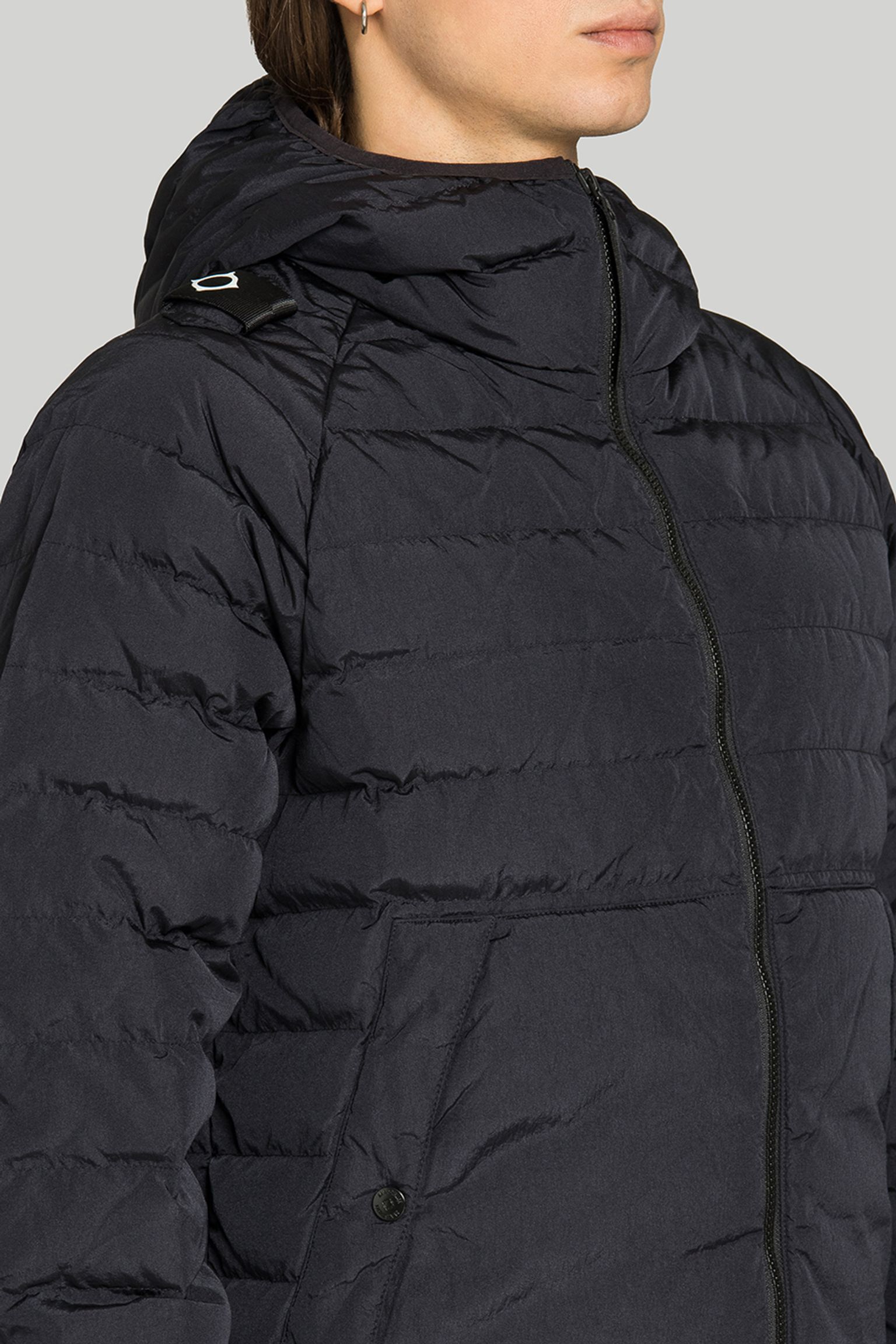 Пуховик   SOFTSHELL DOWN QUILT HOODED JA CKET