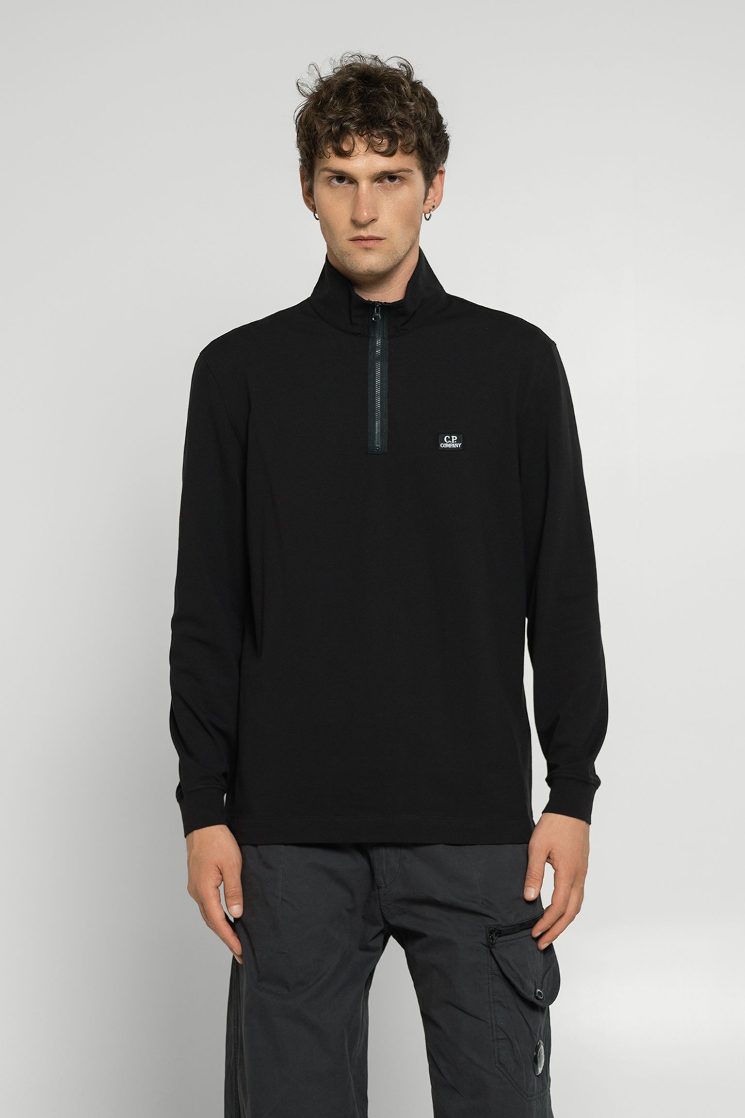 Свитшот POLO LONG SLEEVE IN STRETCH PIQUET