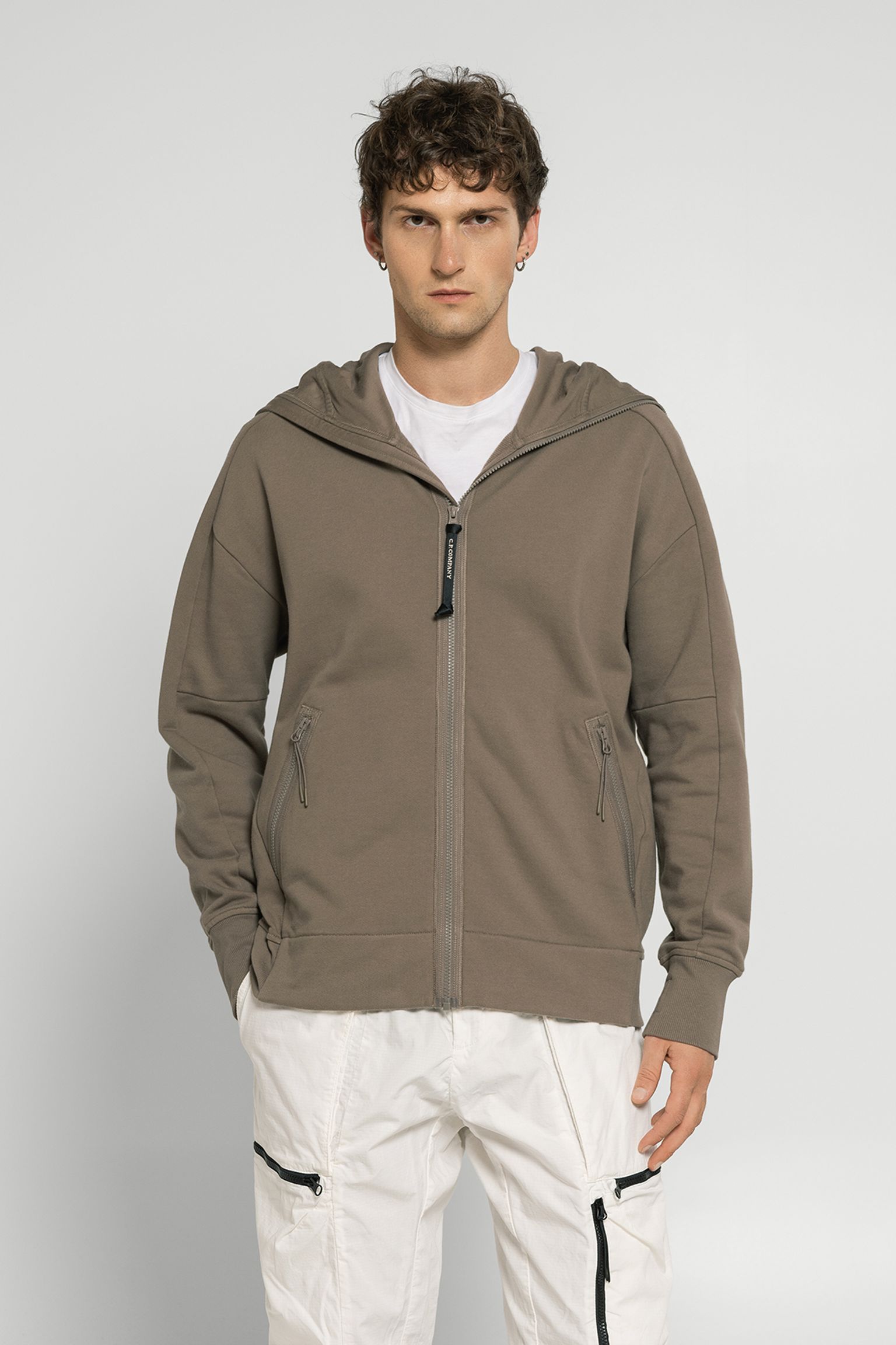 Спортивная кофта SWEATSHIRTS HOODED OPEN IN DIAGONAL RAISED FLEECE