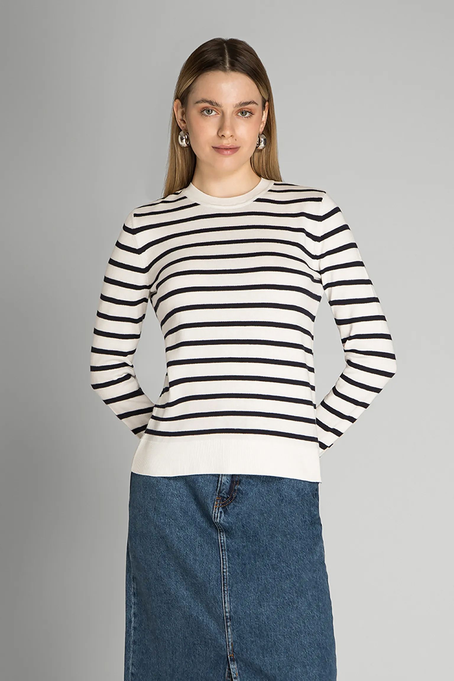 Светр ELLEWOOD STRIPE KNITTED JUMPER купити в Україні
