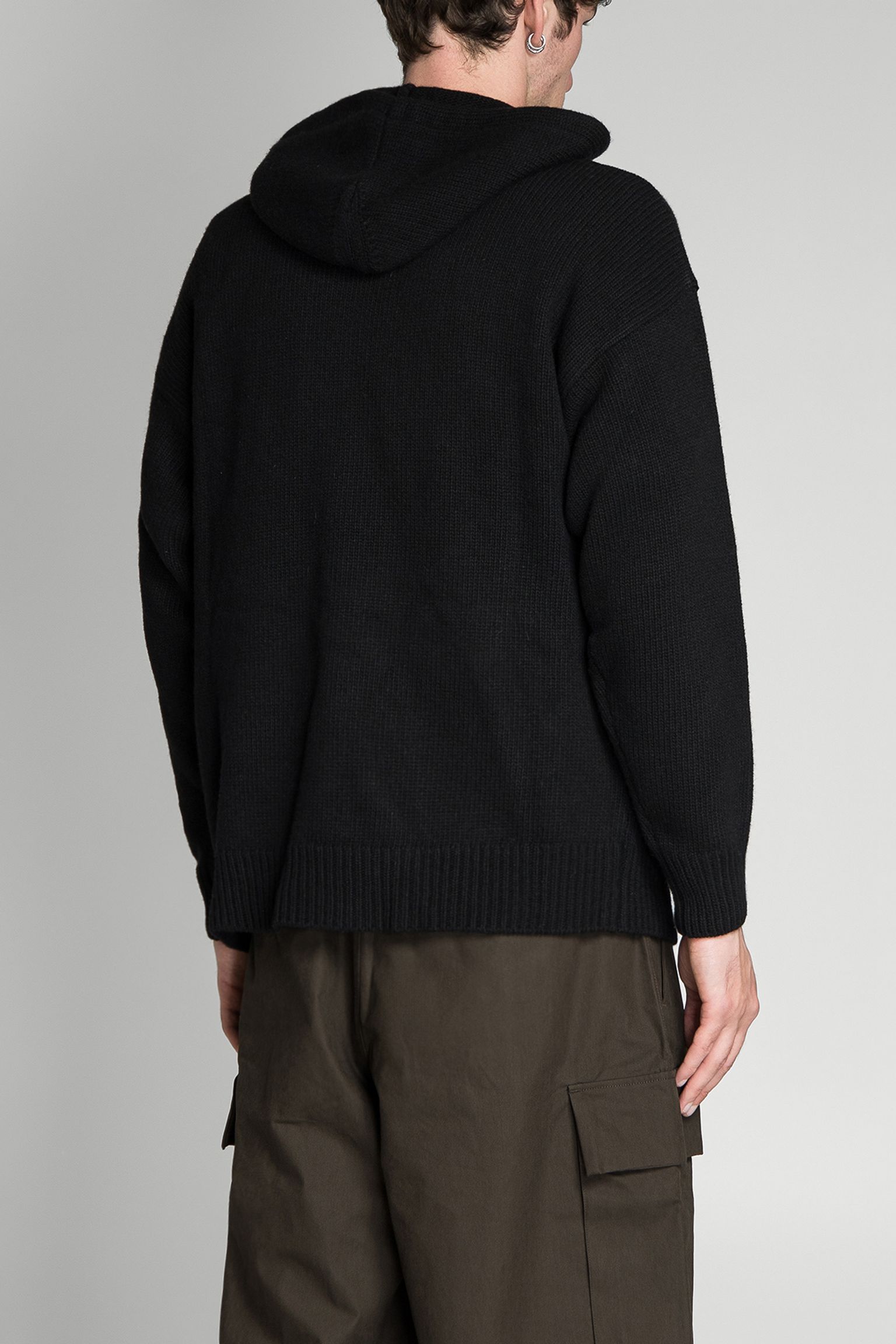 Худі KNITWEAR HOODED IN LAMBSWOOL GRS